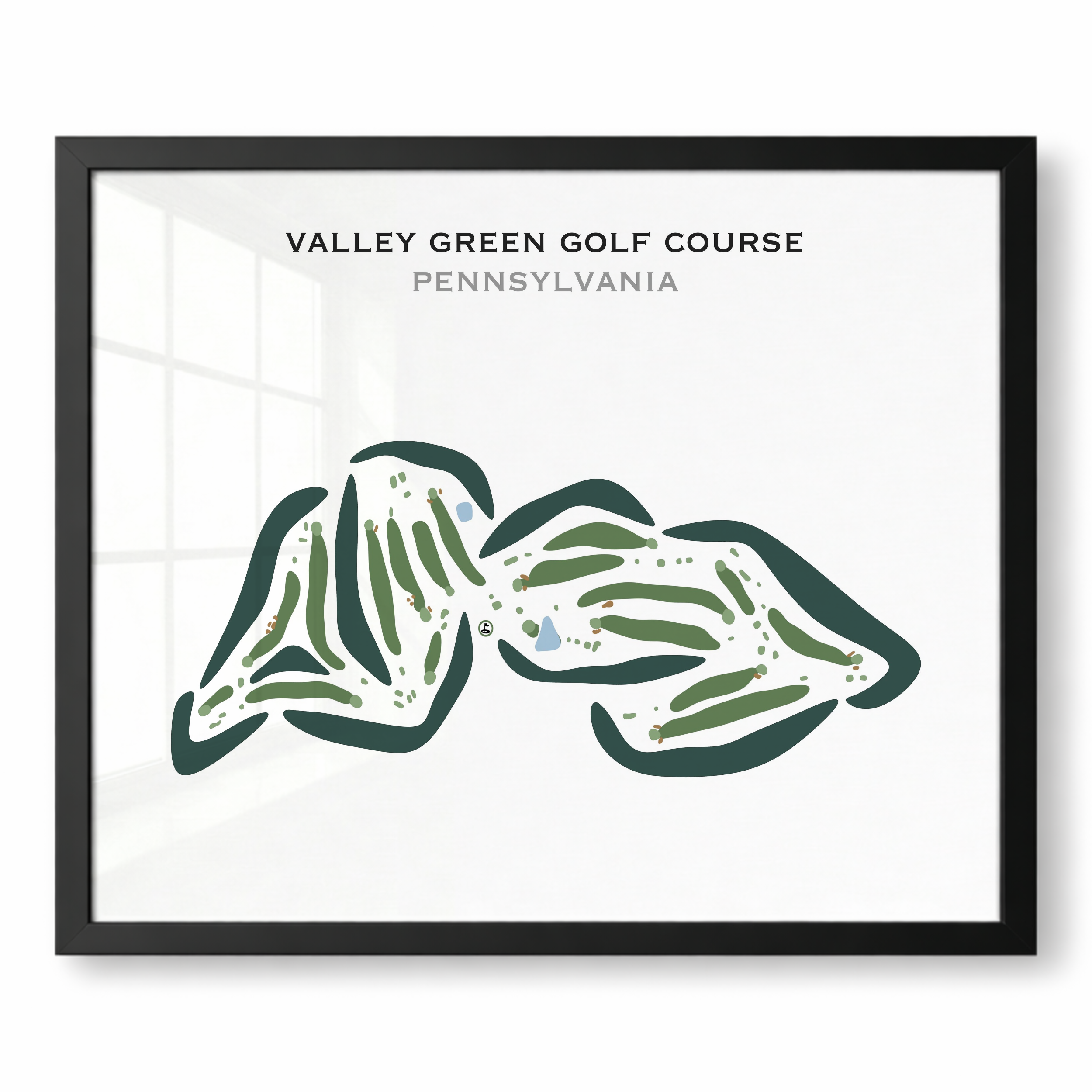Valley Green Golf Course, Pennsylvania - Printed Golf Courses