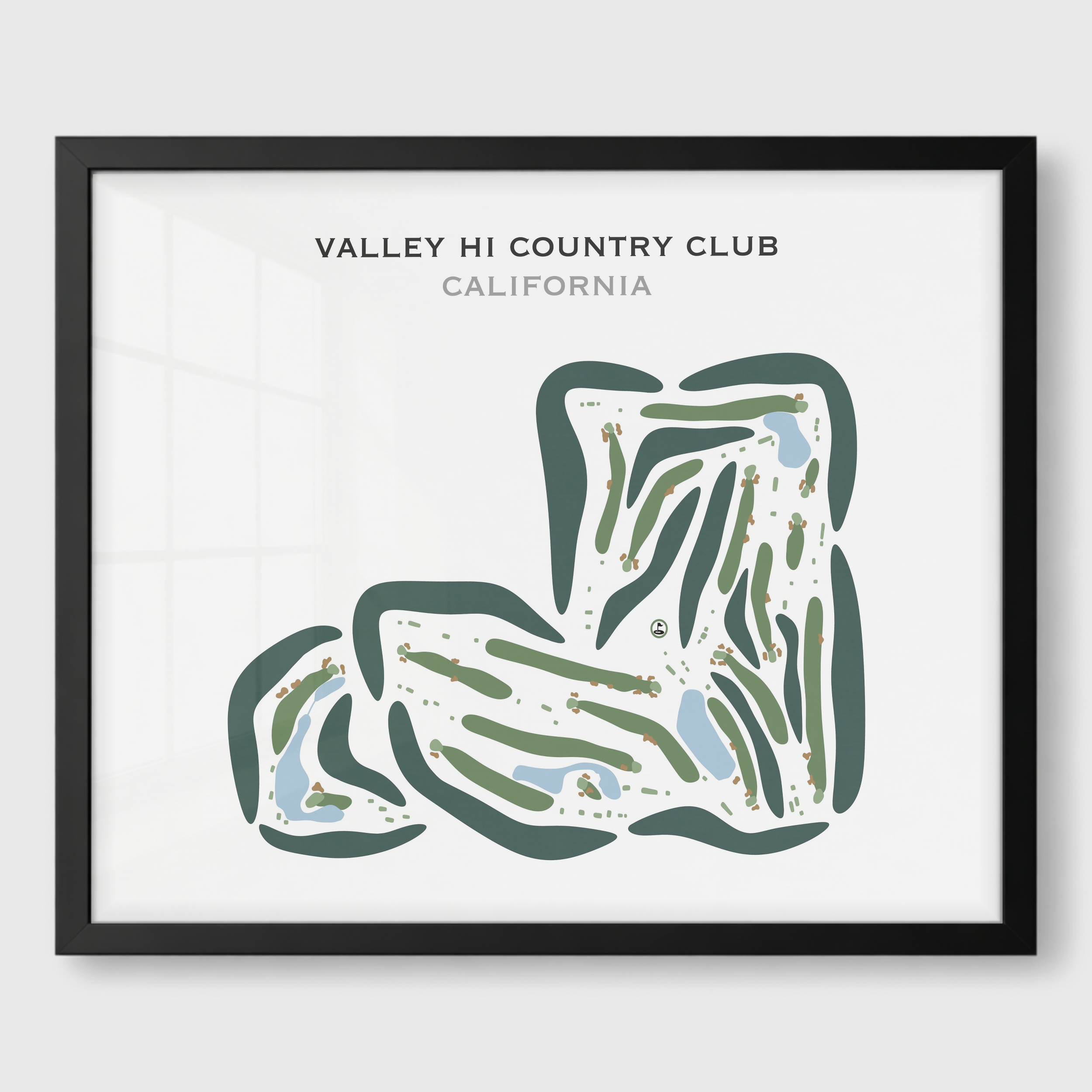 Valley Hi Country Club, California - Printed Golf Courses