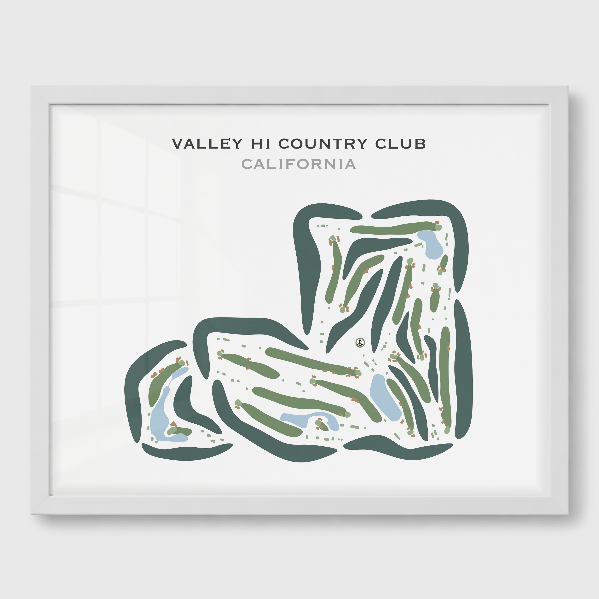 Valley Hi Country Club, California - Printed Golf Courses
