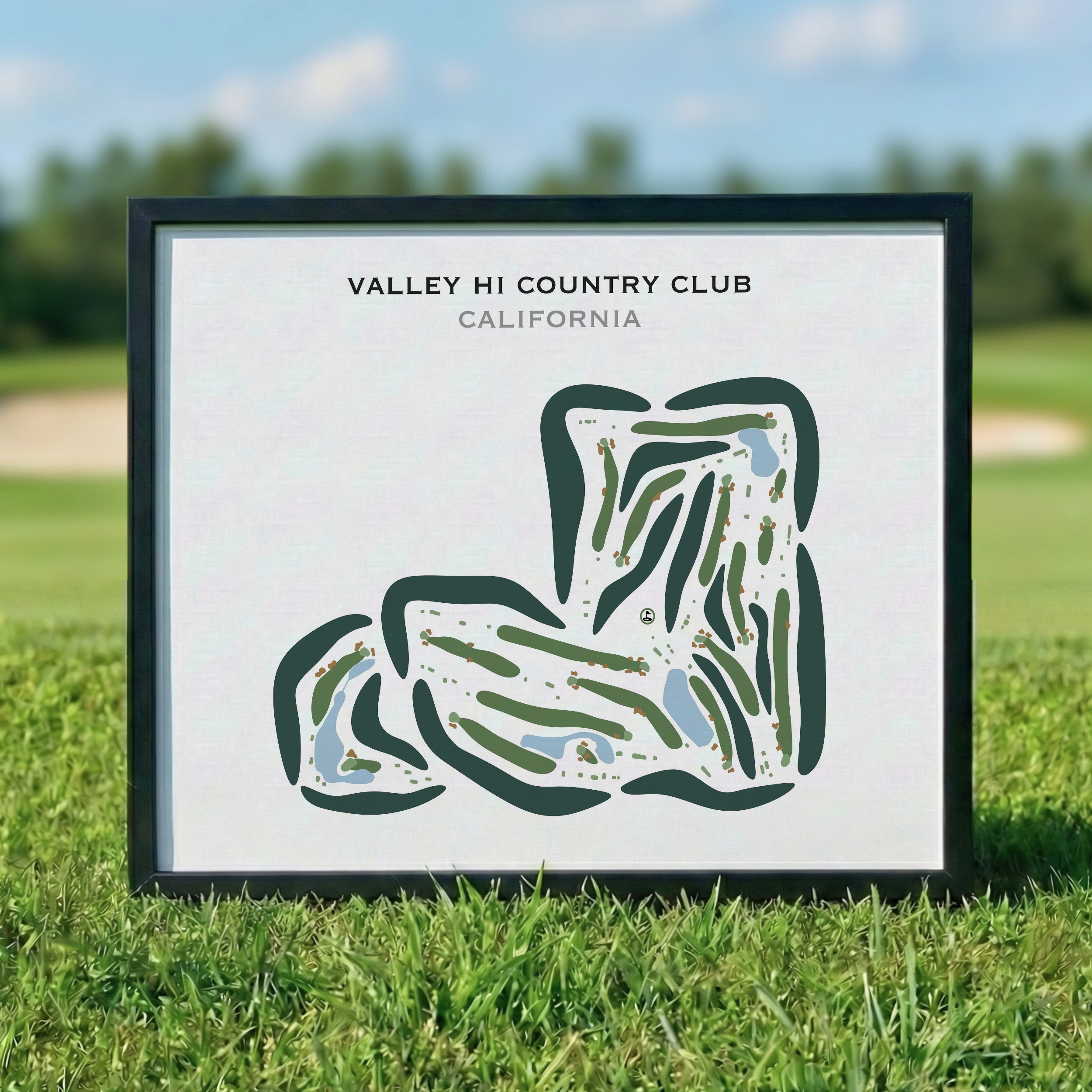 Valley Hi Country Club, California - Printed Golf Courses