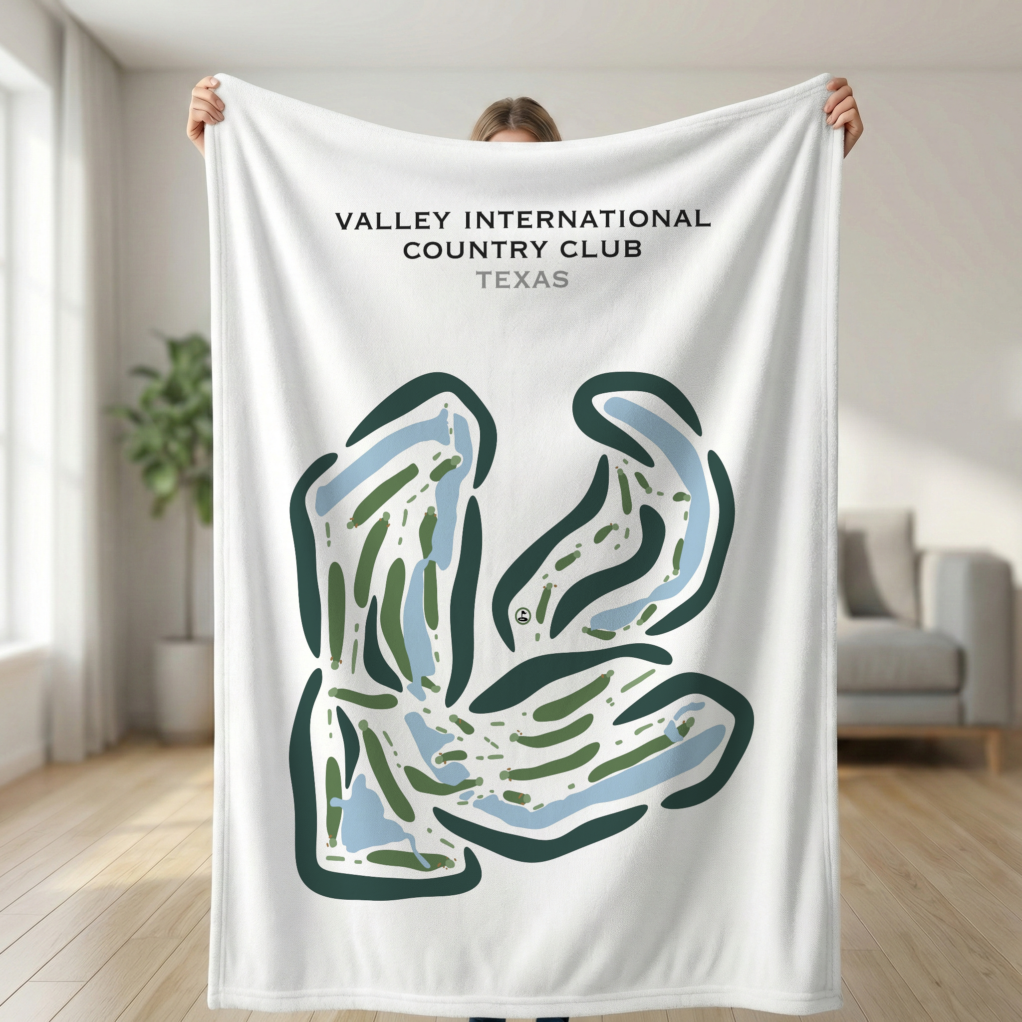 Valley International Country Club, Texas - Printed Golf Courses