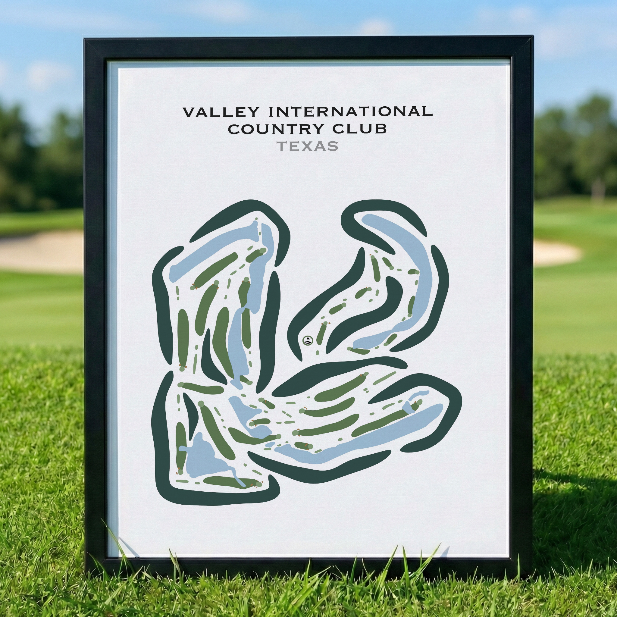 Valley International Country Club, Texas - Printed Golf Courses