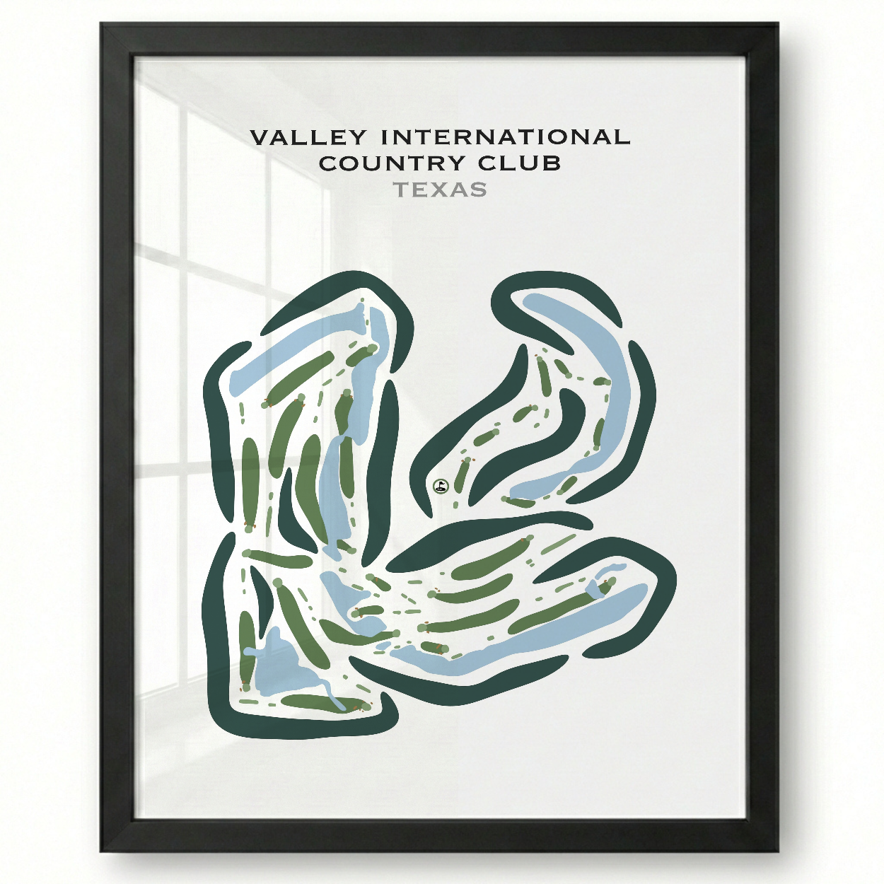Valley International Country Club, Texas - Printed Golf Courses