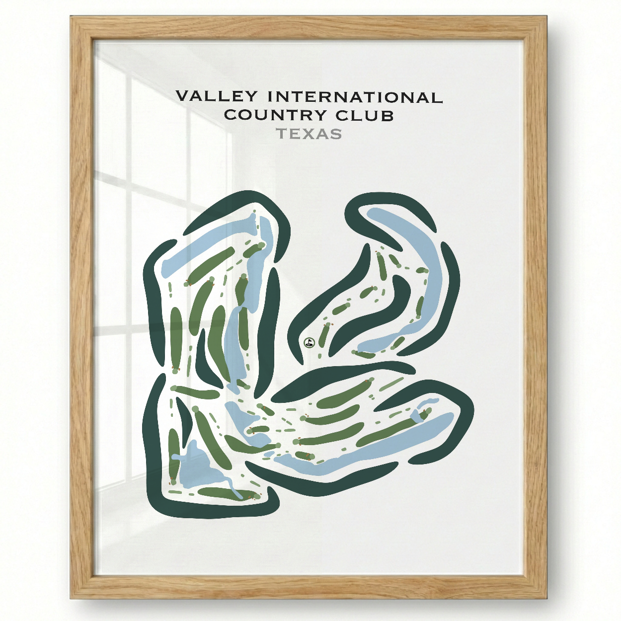 Valley International Country Club, Texas - Printed Golf Courses