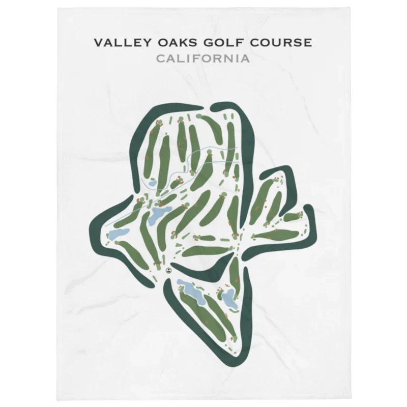 Valley Oaks Golf Course, California - Printed Golf Courses