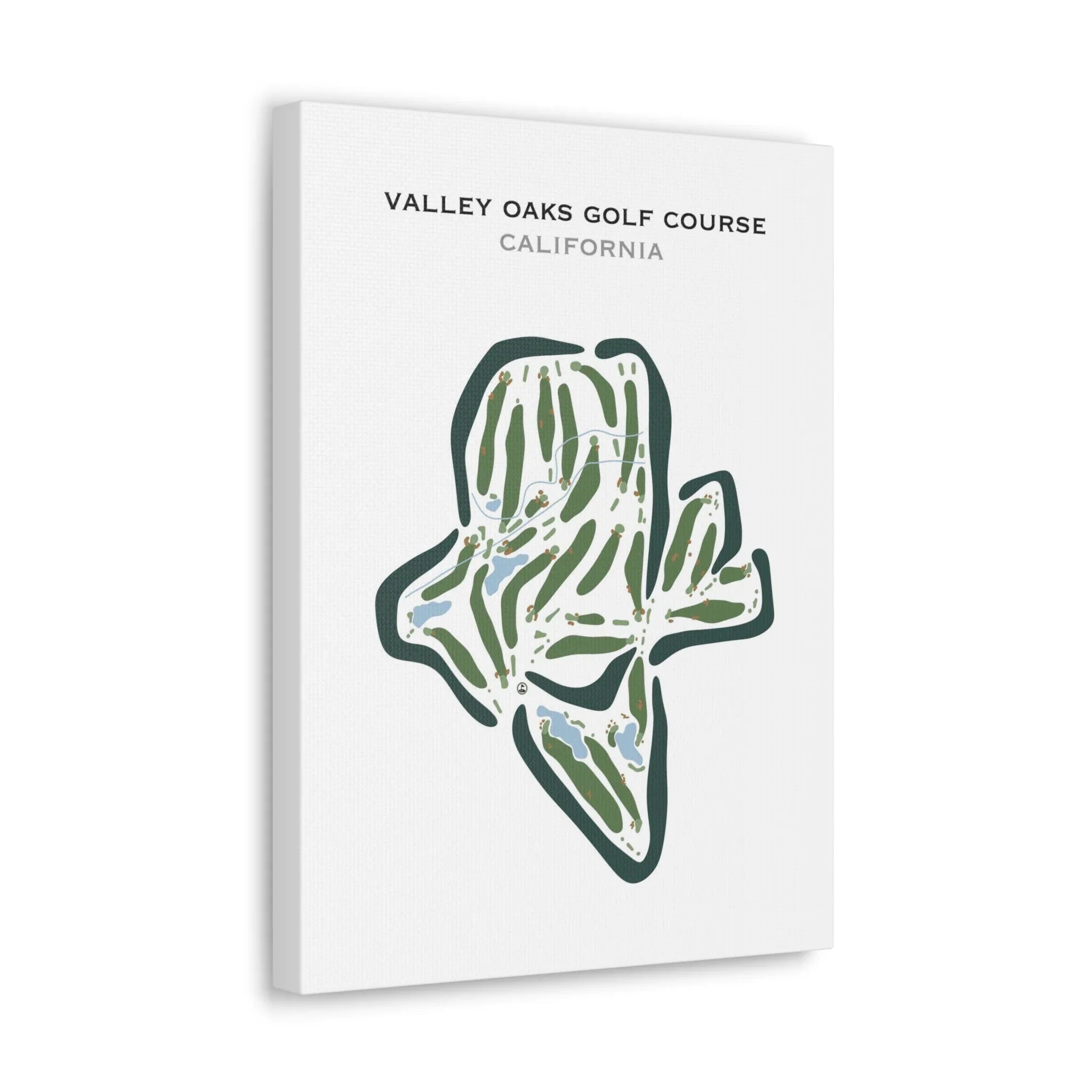 Valley Oaks Golf Course, California - Printed Golf Courses
