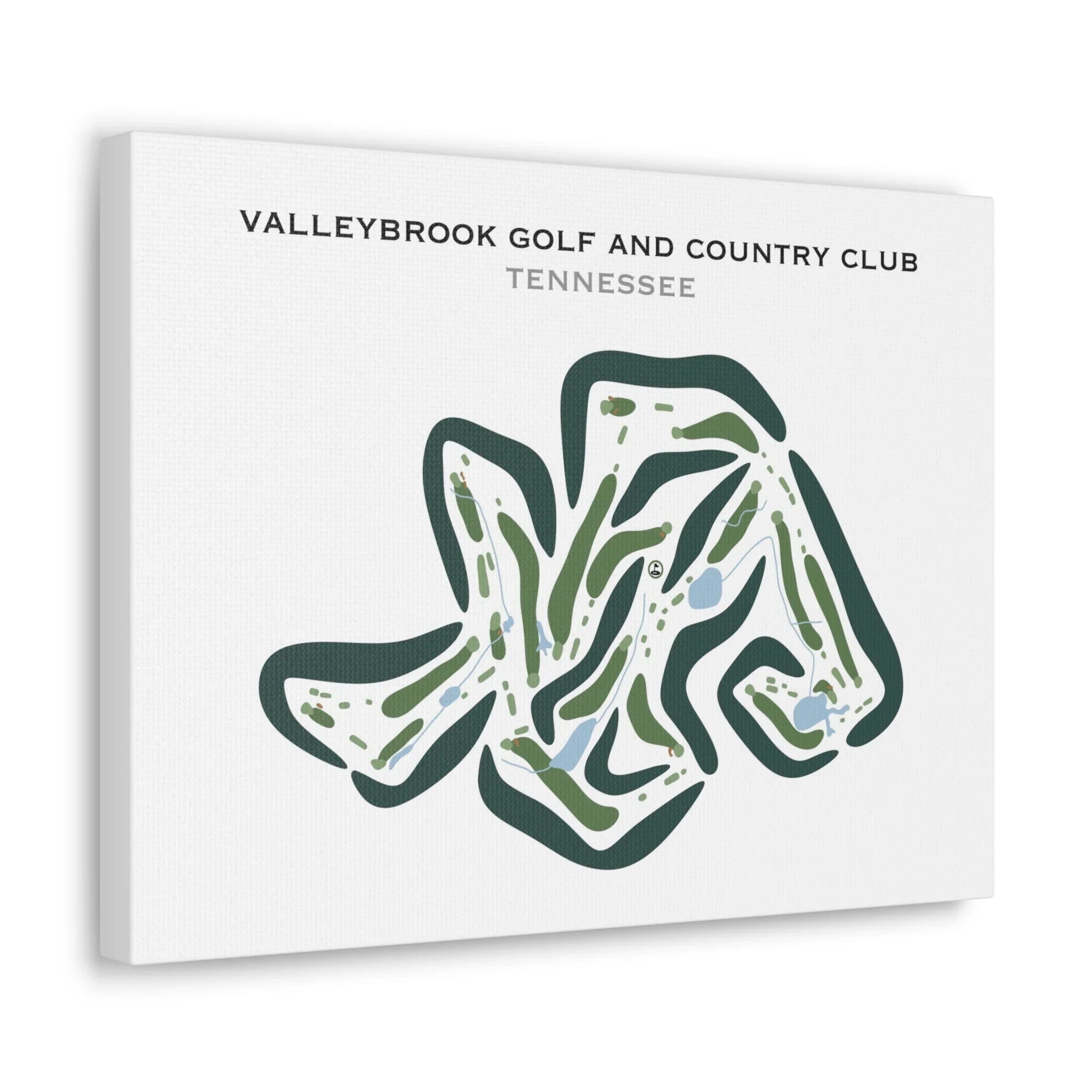 Valleybrook Golf and Country Club, Tennessee - Printed Golf Courses