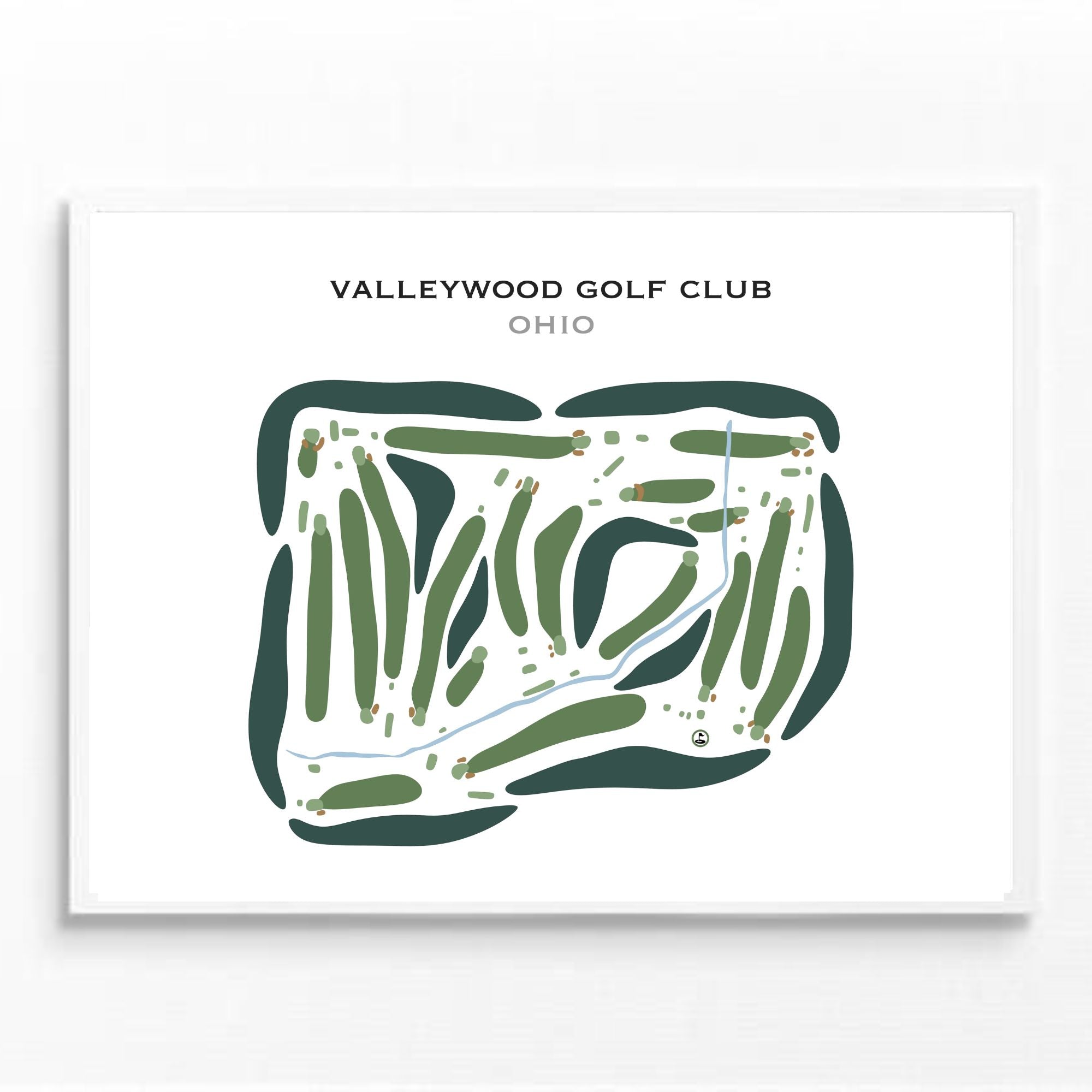 Valleywood Golf Club, Ohio - Printed Golf Courses