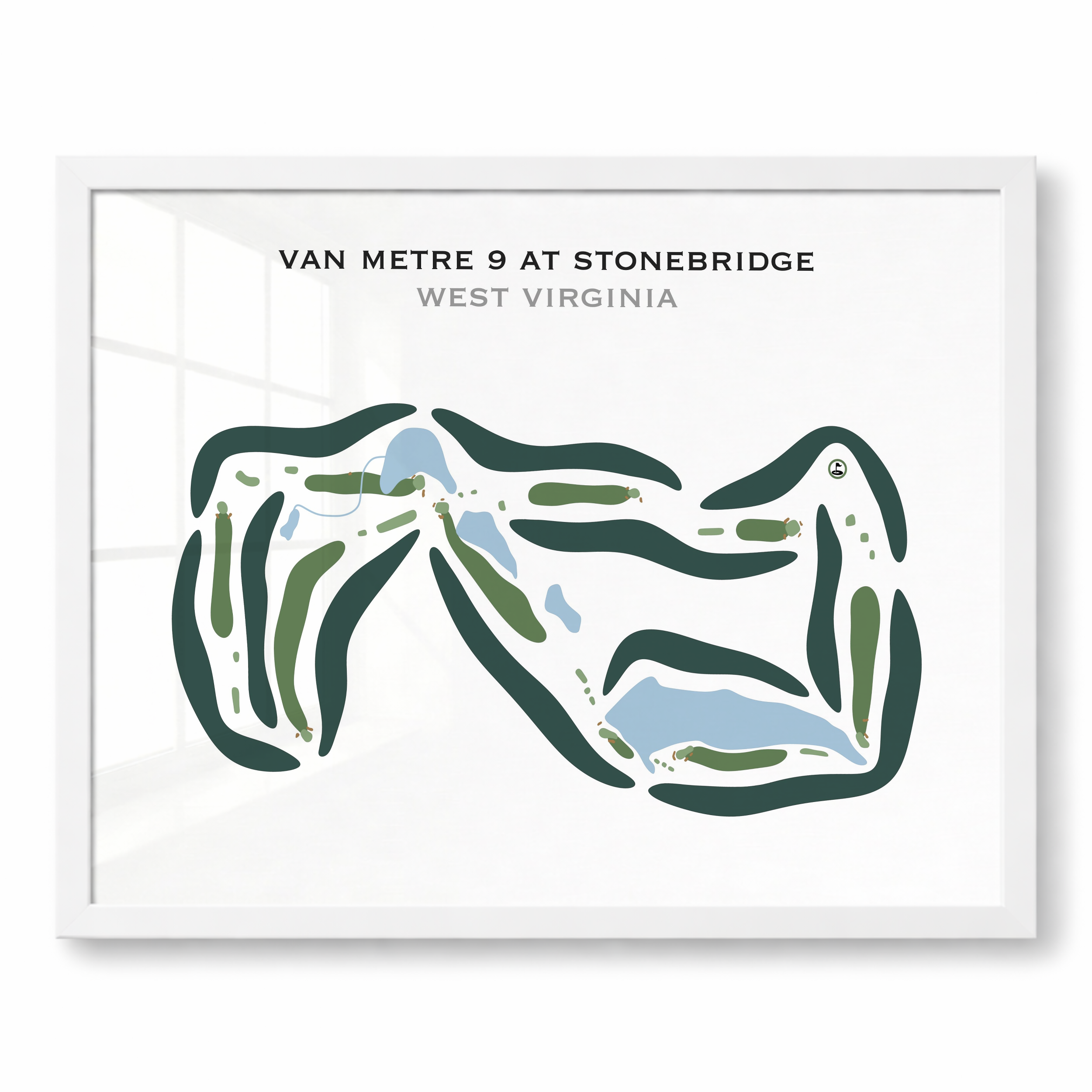 VanMetre 9 at Stonebridge, West Virginia - Printed Golf Courses