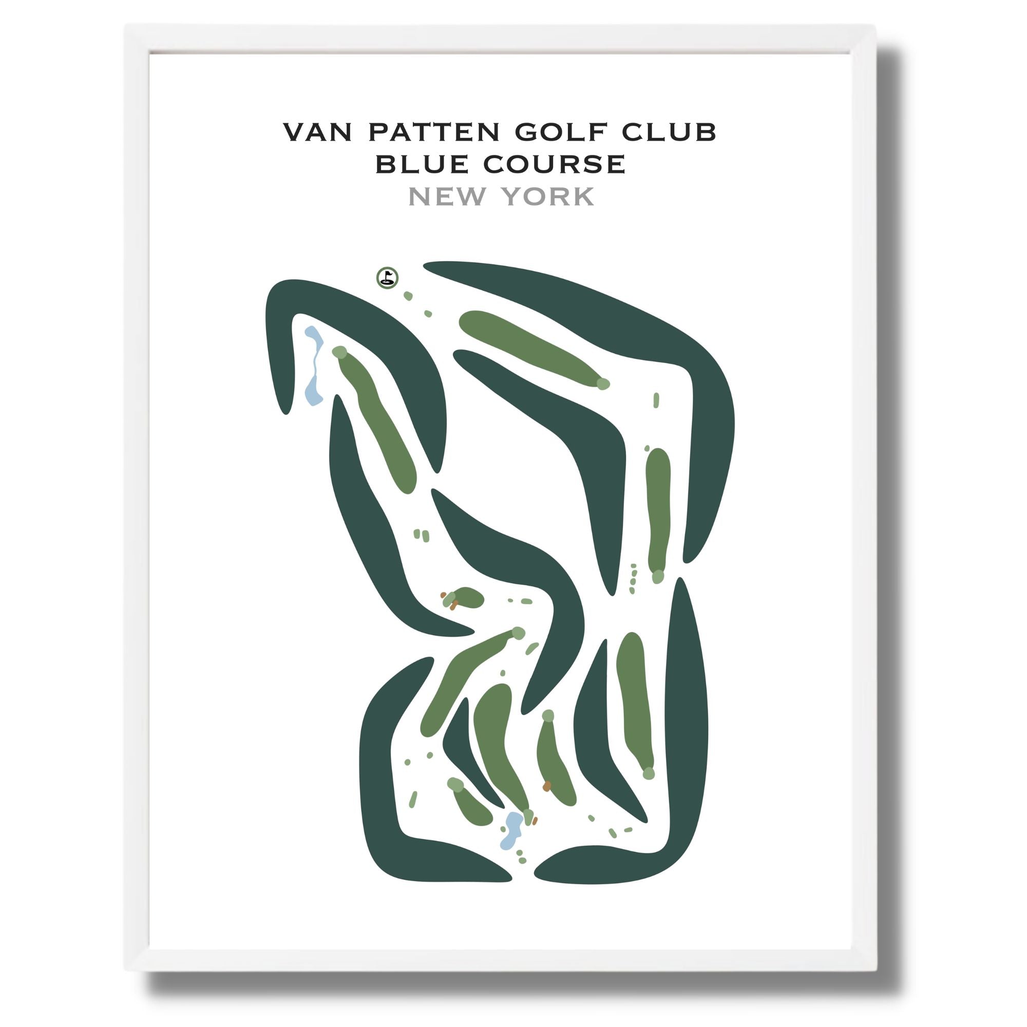 Van Patten Golf Club, Blue Course, New York - Printed Golf Courses
