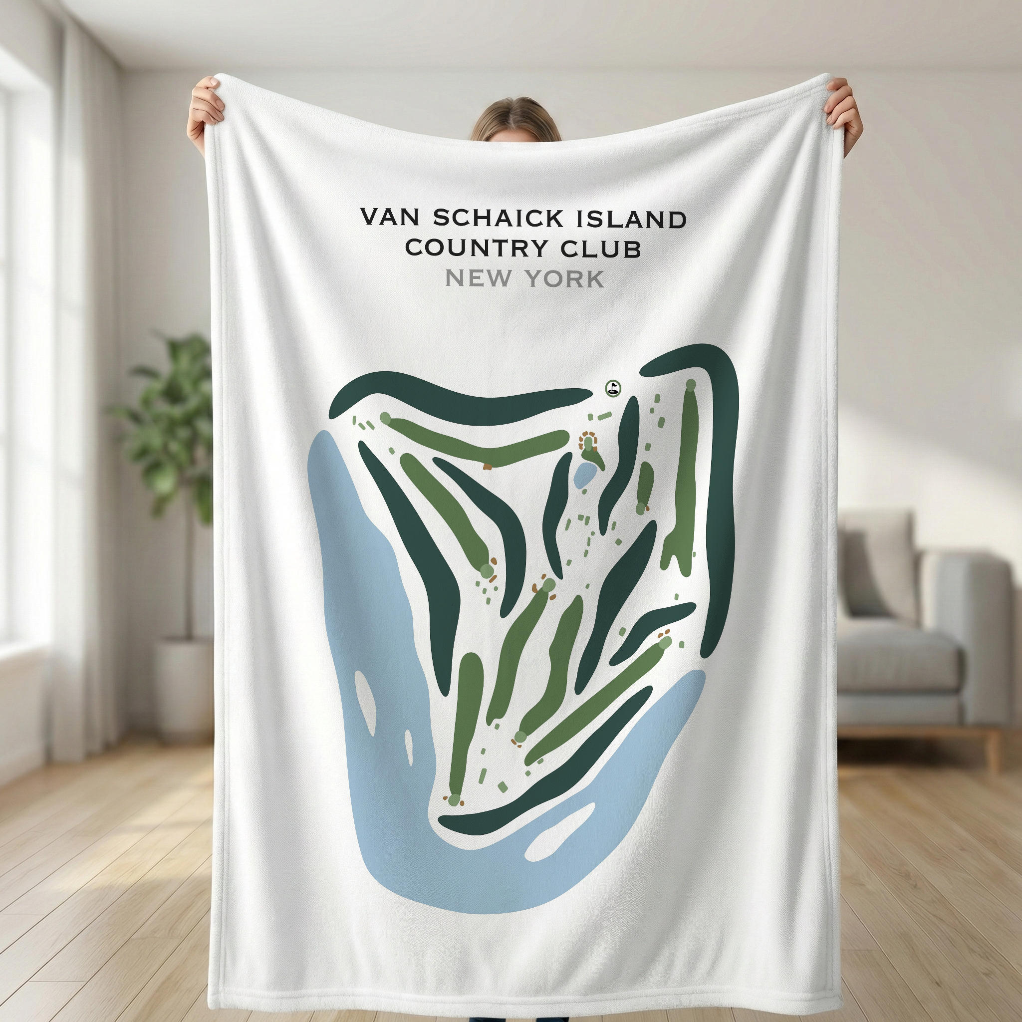 Van Schaick Island Country Club, New York - Printed Golf Courses