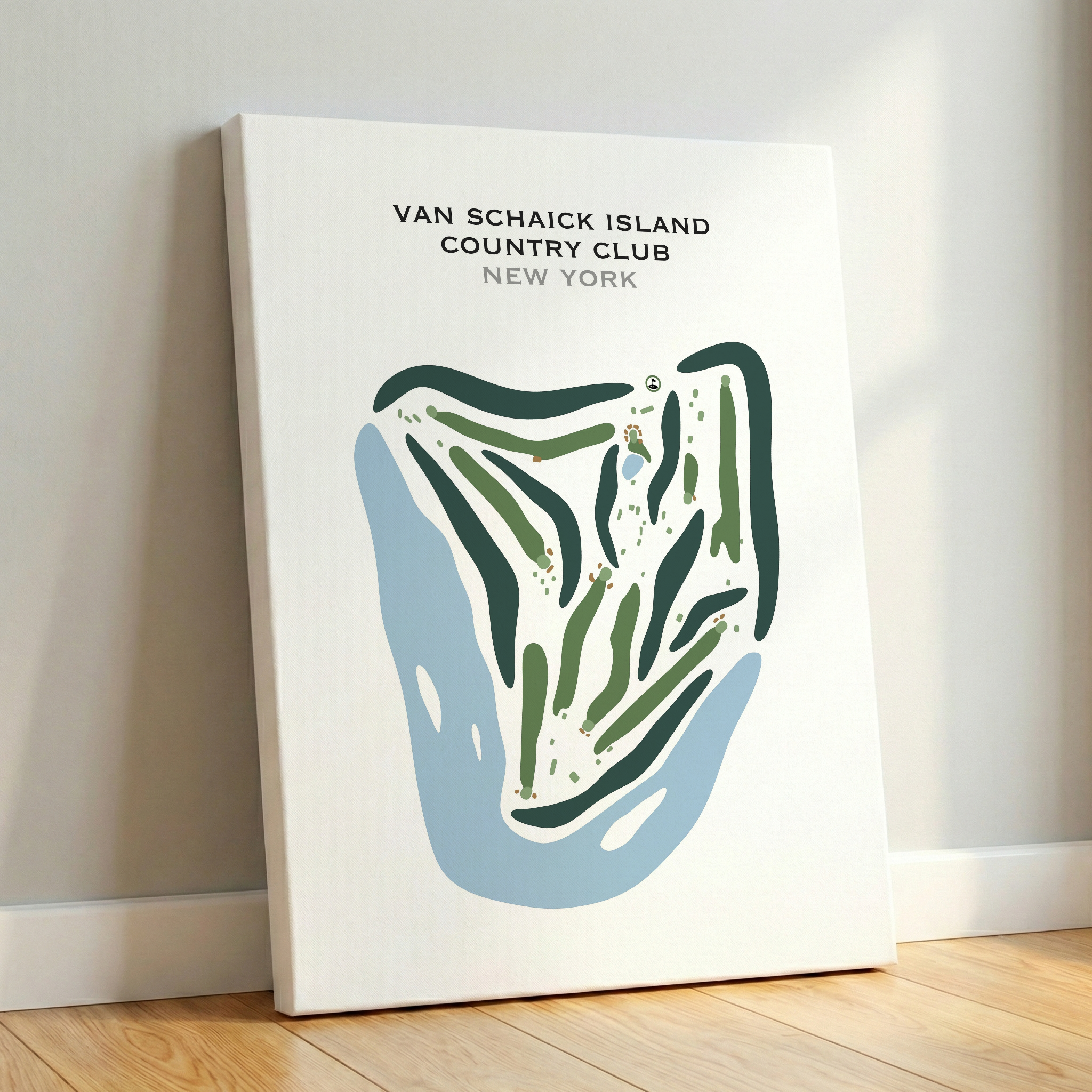Van Schaick Island Country Club, New York - Printed Golf Courses