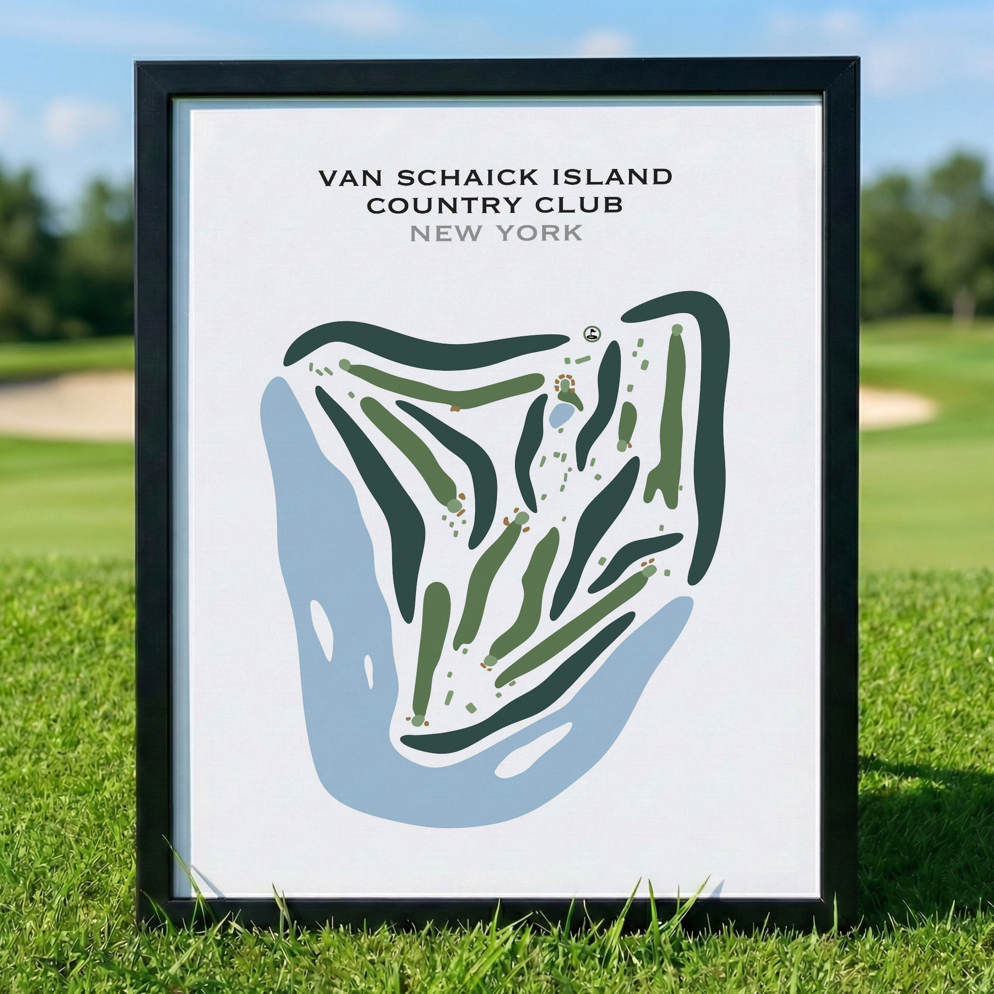 Van Schaick Island Country Club, New York - Printed Golf Courses