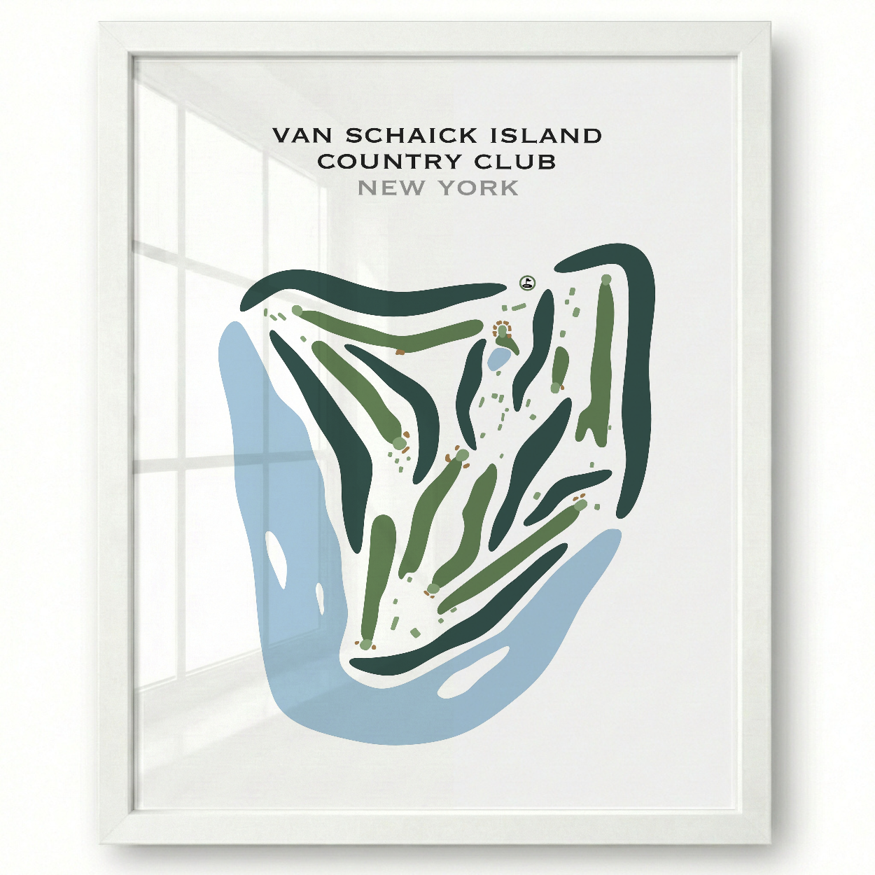 Van Schaick Island Country Club, New York - Printed Golf Courses
