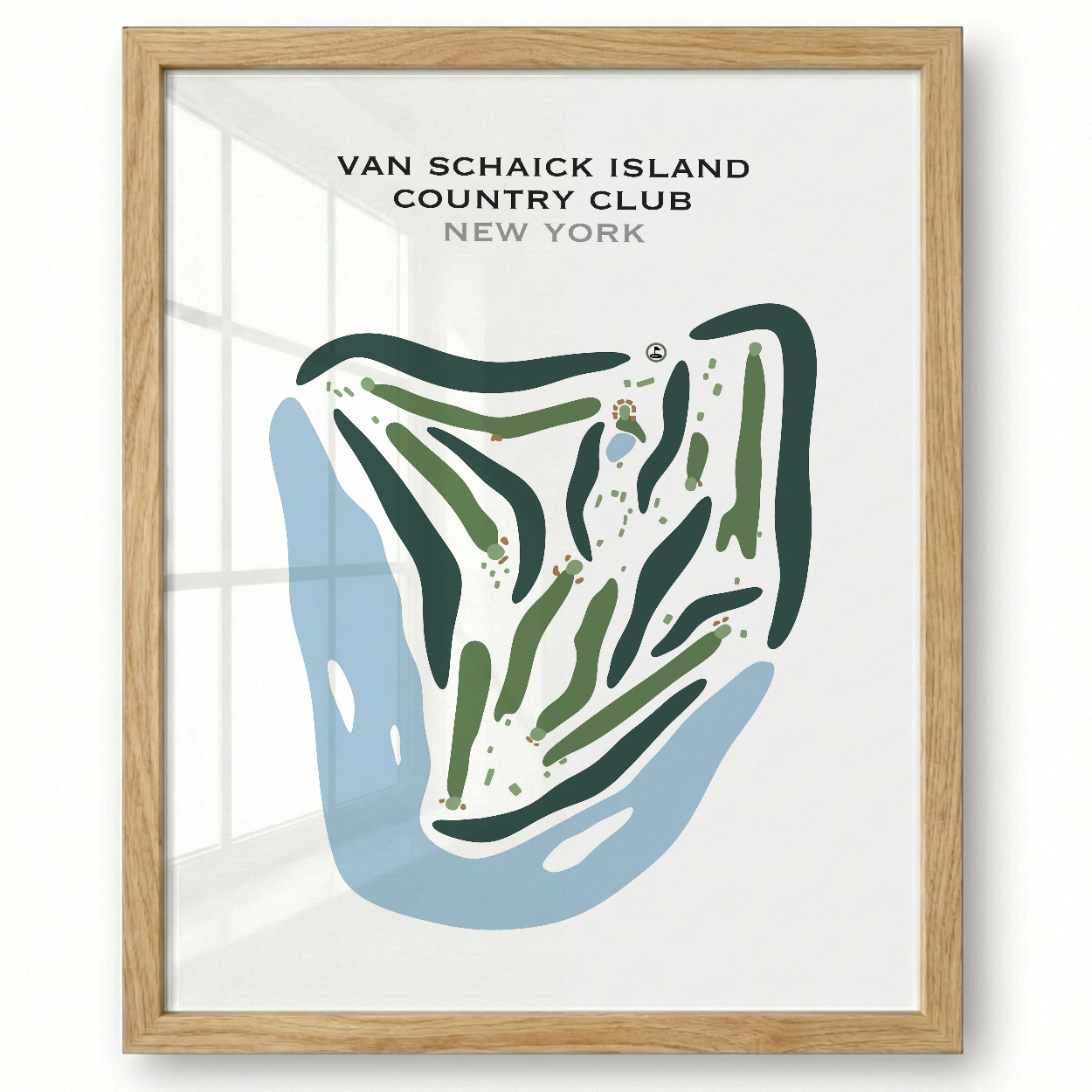 Van Schaick Island Country Club, New York - Printed Golf Courses