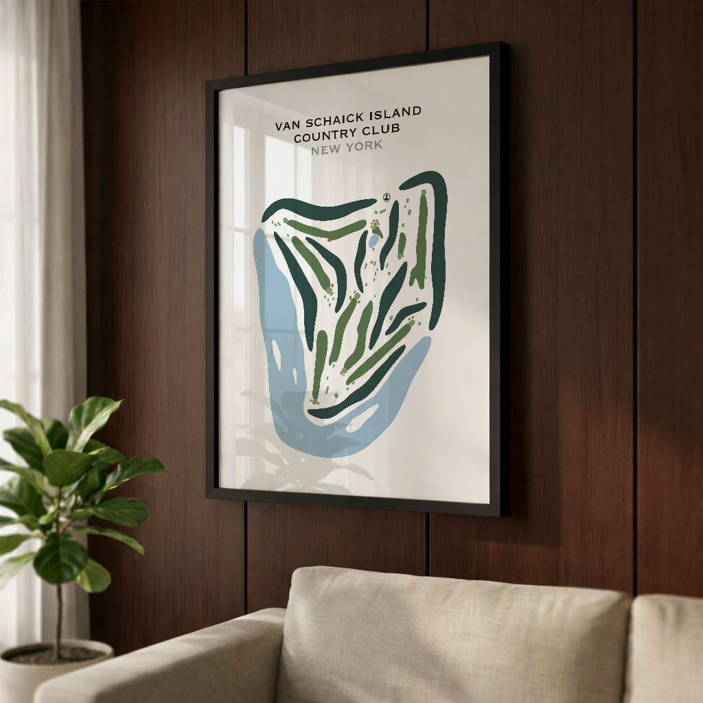 Van Schaick Island Country Club, New York - Printed Golf Courses