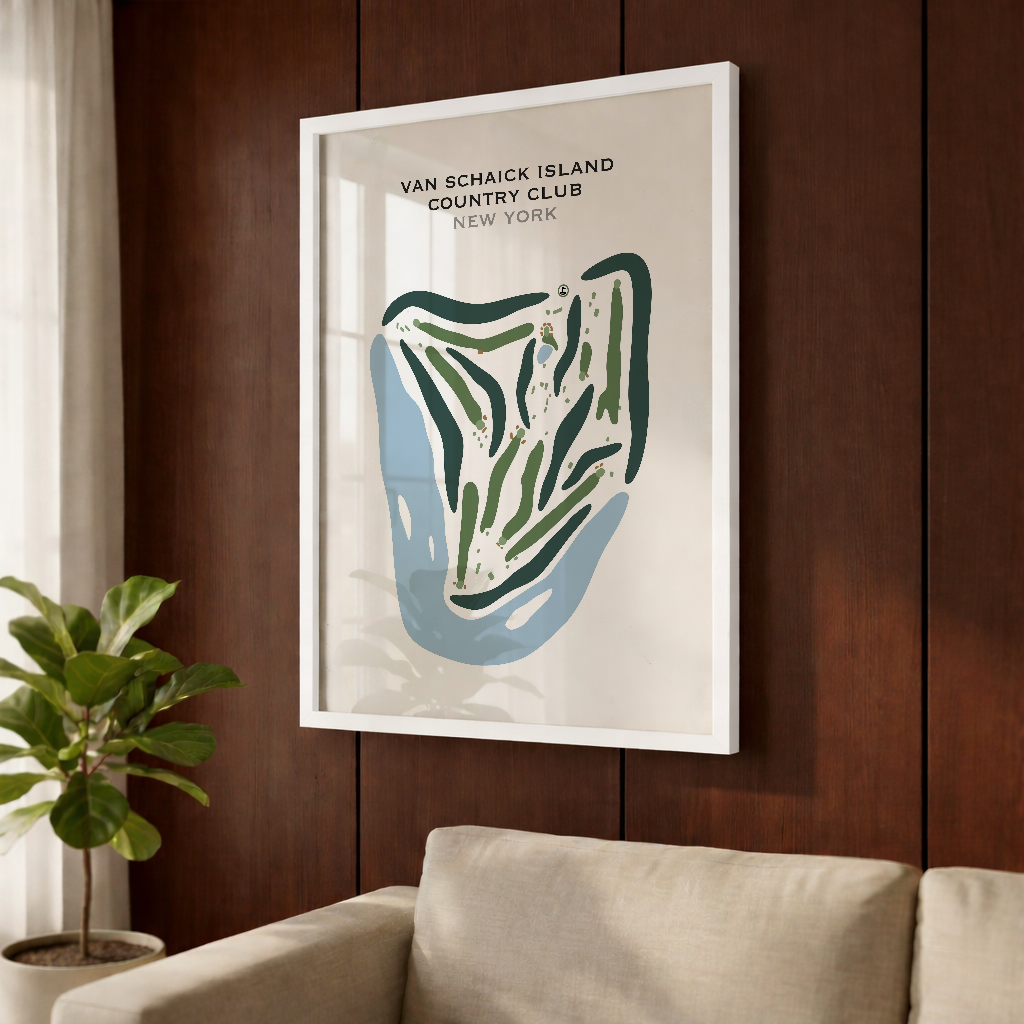 Van Schaick Island Country Club, New York - Printed Golf Courses