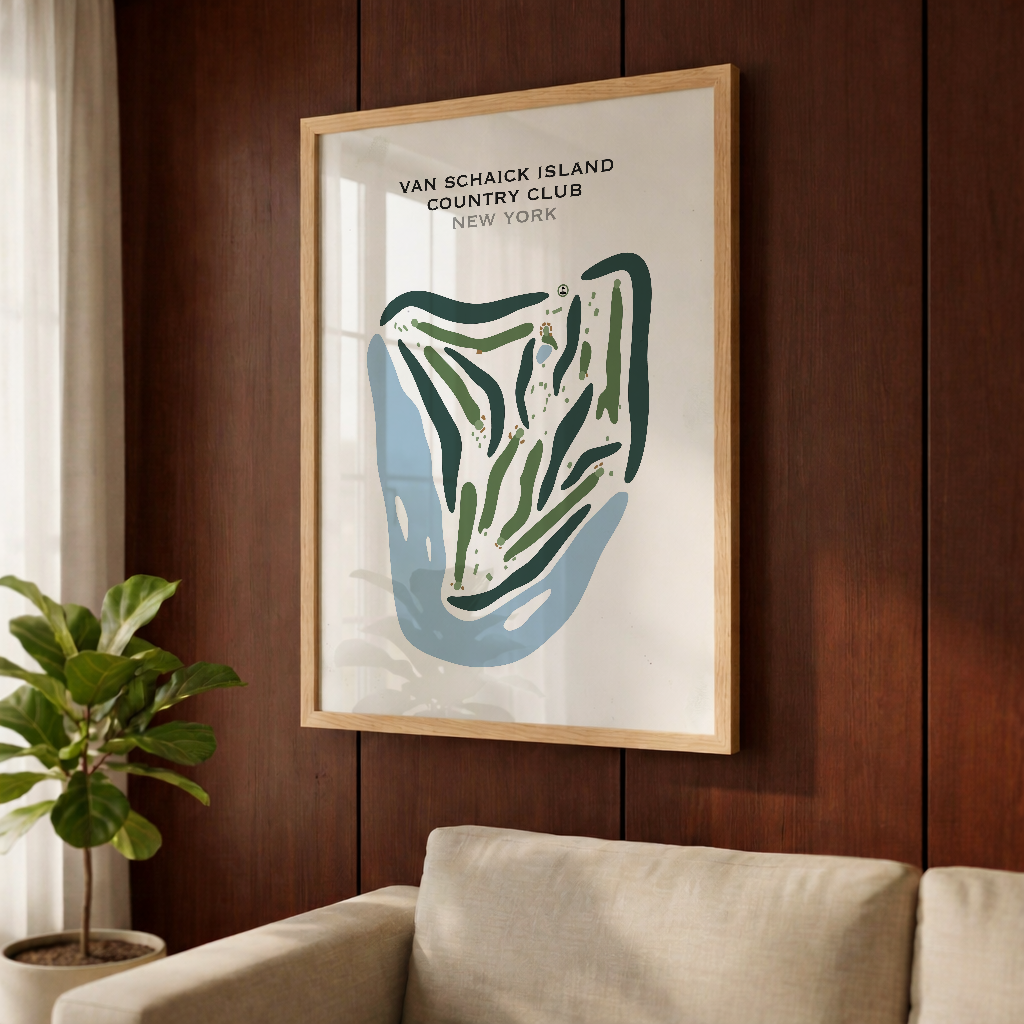 Van Schaick Island Country Club, New York - Printed Golf Courses