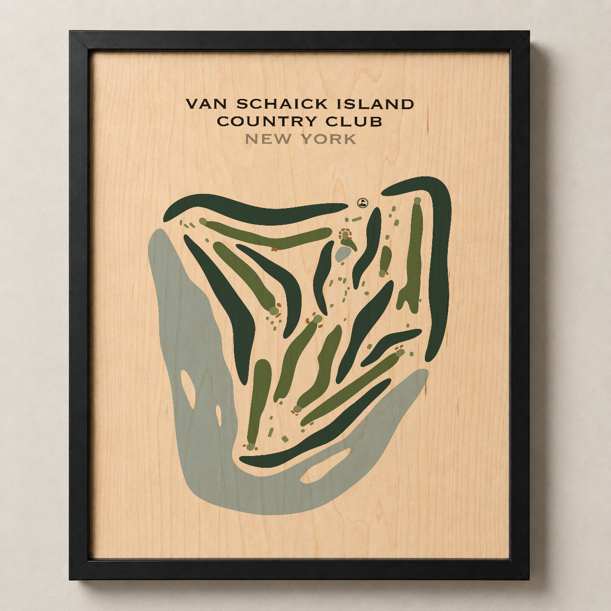 Van Schaick Island Country Club, New York - Printed Golf Courses
