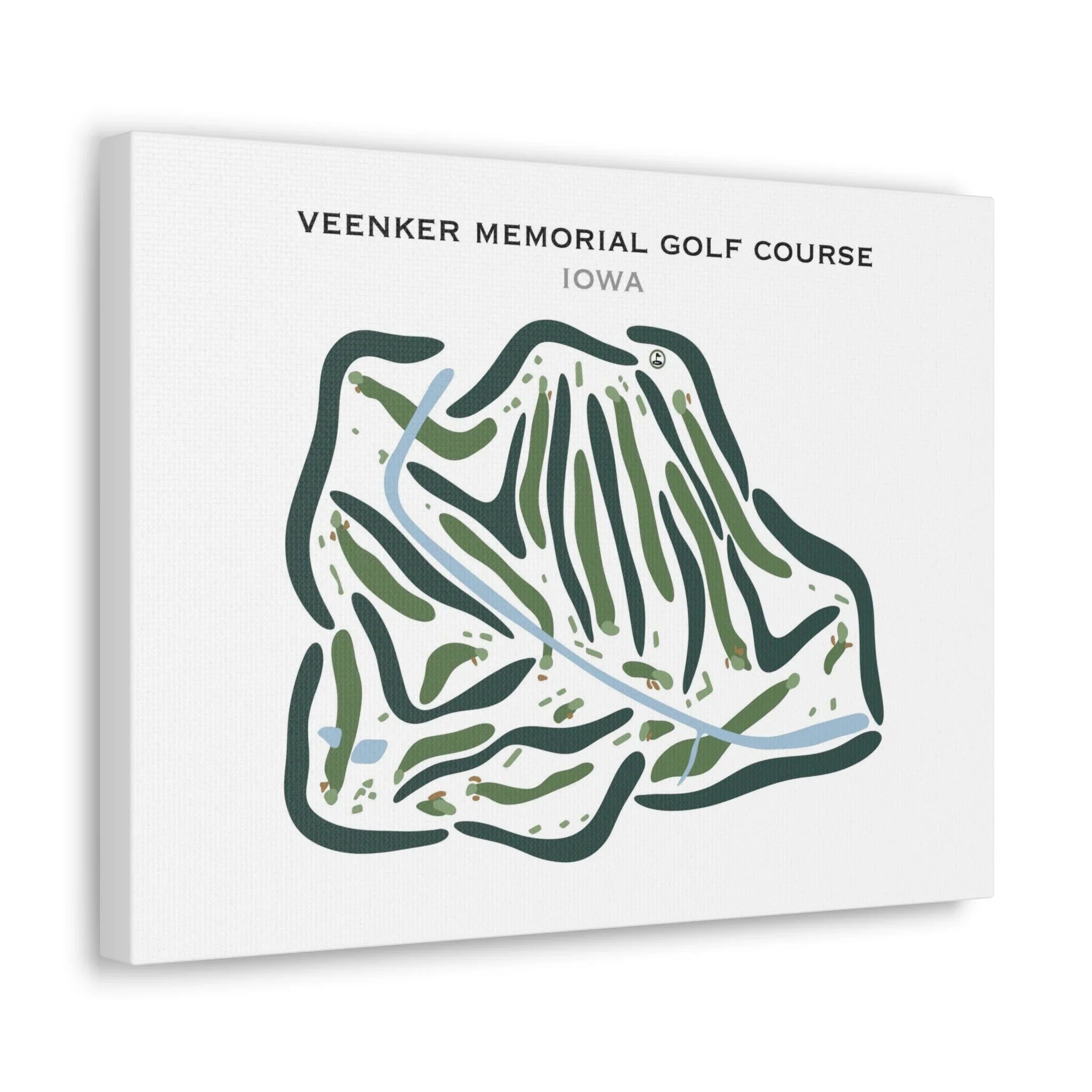 Veenker Memorial Golf Course, Iowa - Printed Golf Courses
