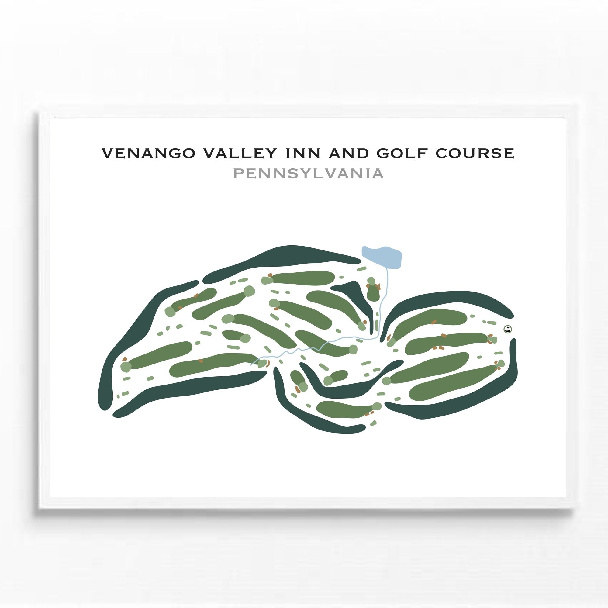 Venango Valley Inn and Golf Course, Pennsylvania - Printed Golf Courses