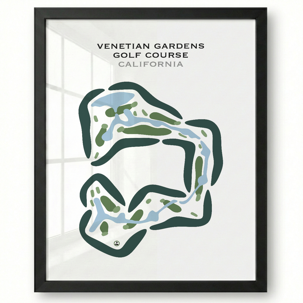 Venetian Gardens Golf Course, California - Printed Golf Courses