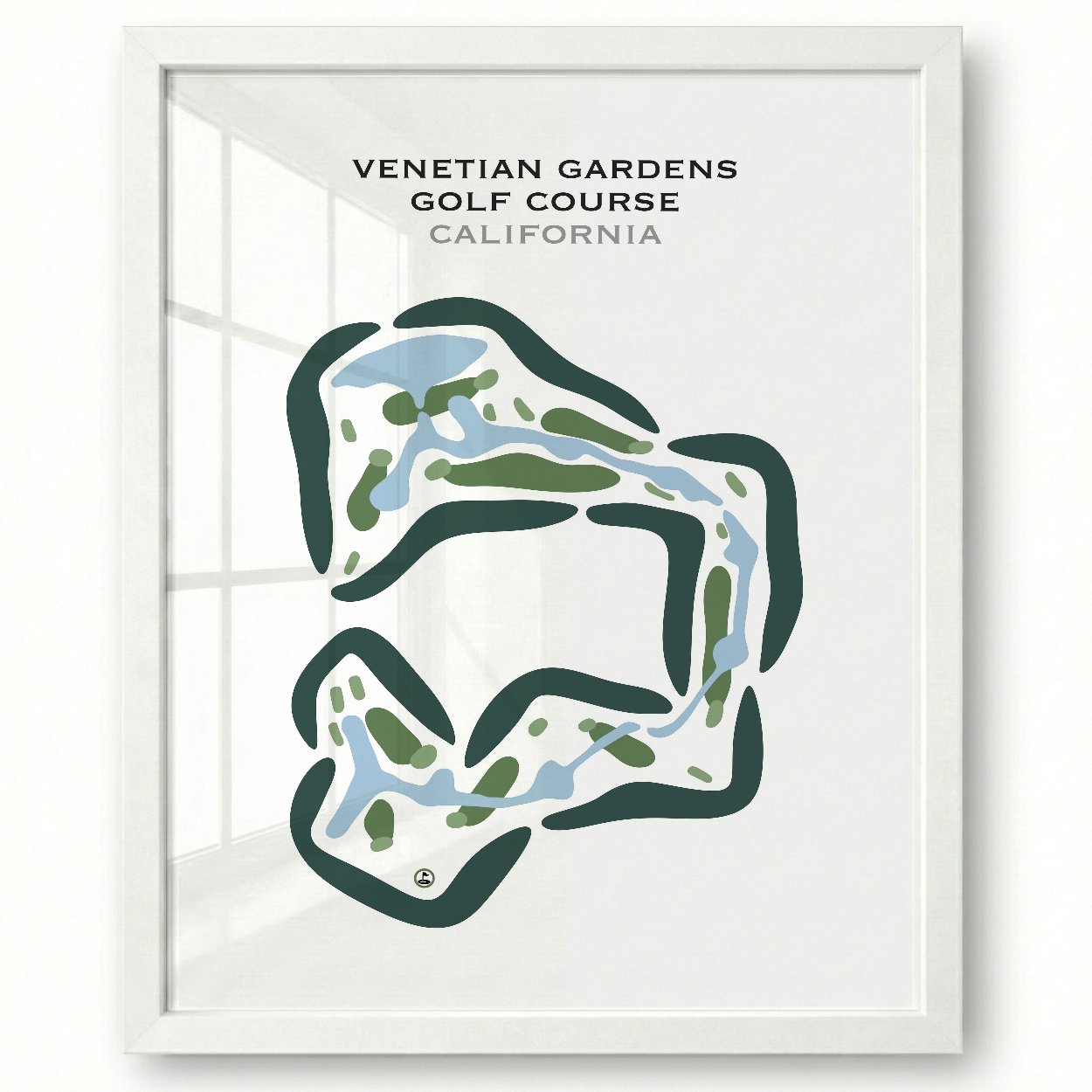 Venetian Gardens Golf Course, California - Printed Golf Courses