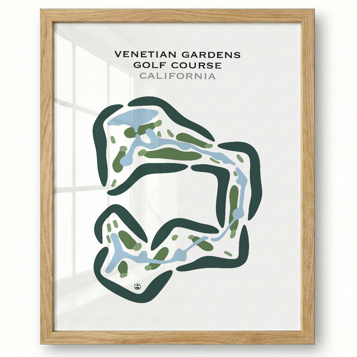 Venetian Gardens Golf Course, California - Printed Golf Courses