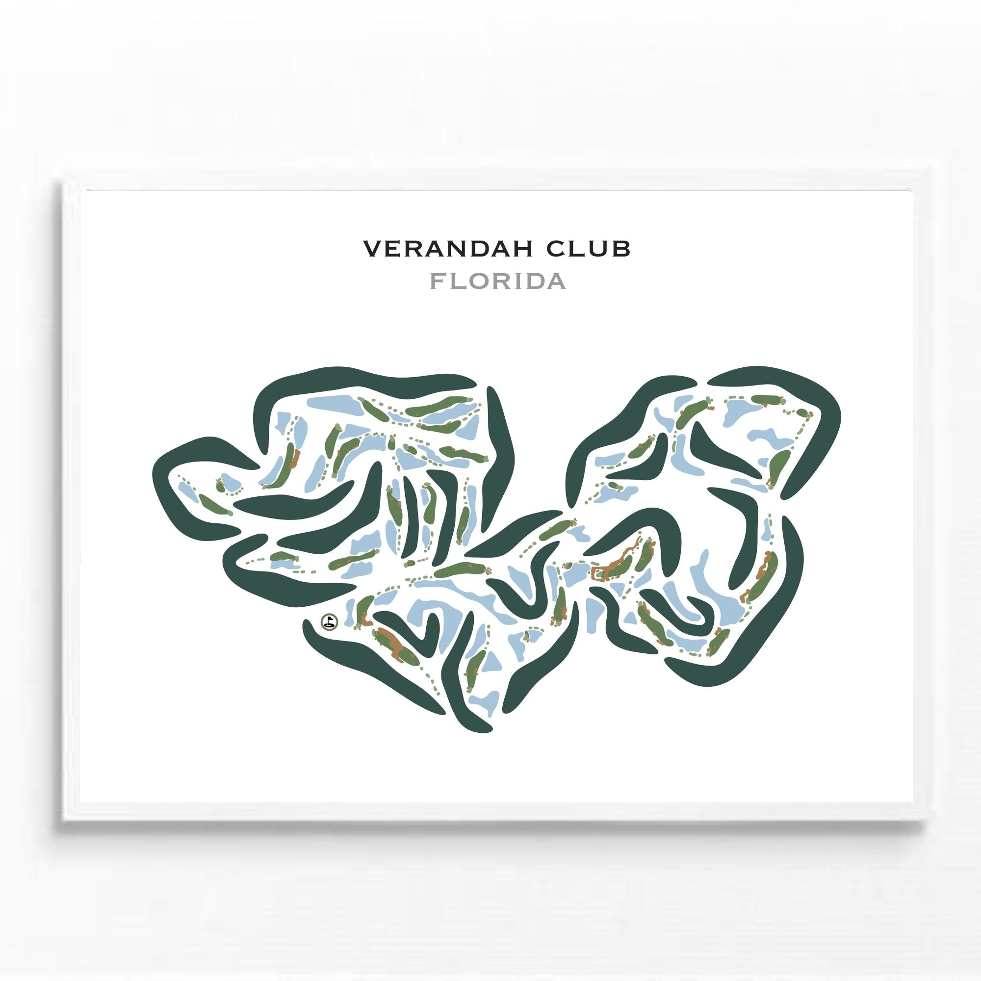 Verandah Club, Florida - Printed Golf Courses