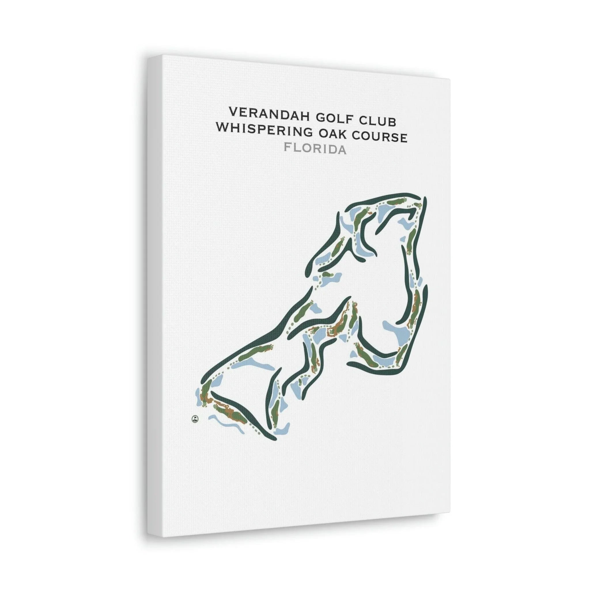 Verandah Golf Club, Whispering Oak Course, Florida - Printed Golf Courses