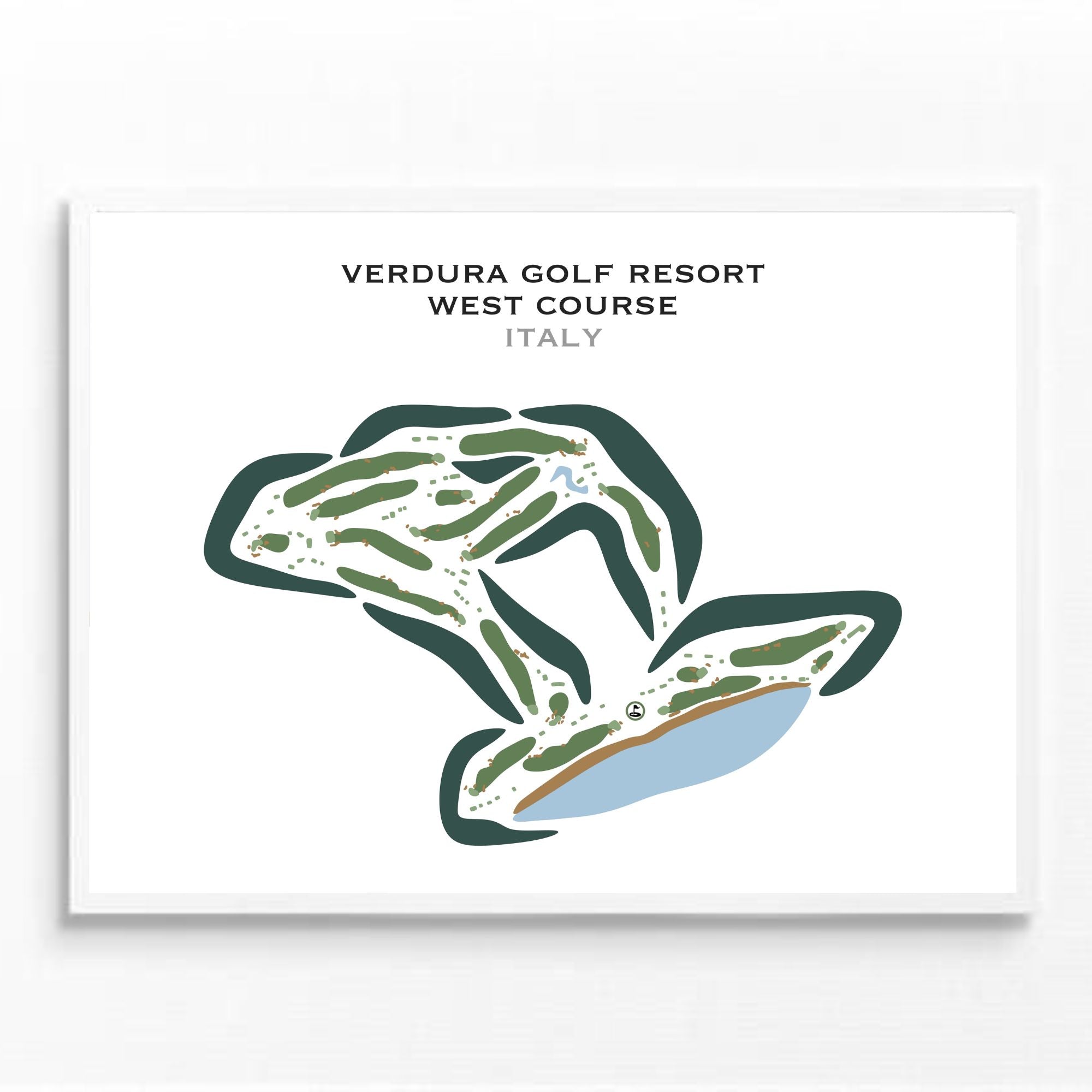 Verdura Golf Resort - West Course, Italy - Printed Golf Courses