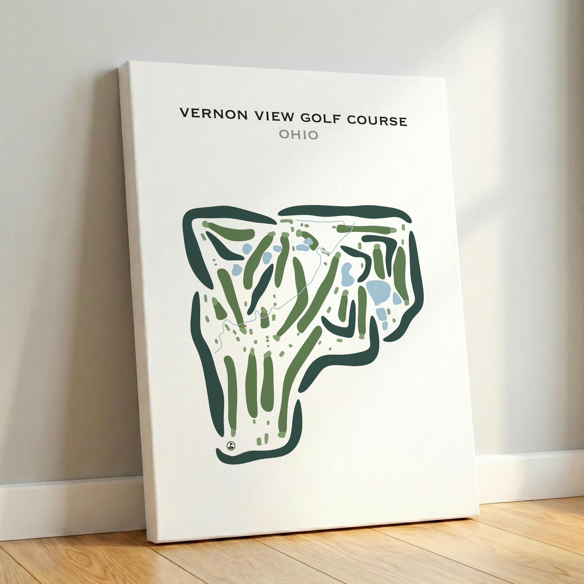 Vernon View Golf Course, Ohio - Printed Golf Courses
