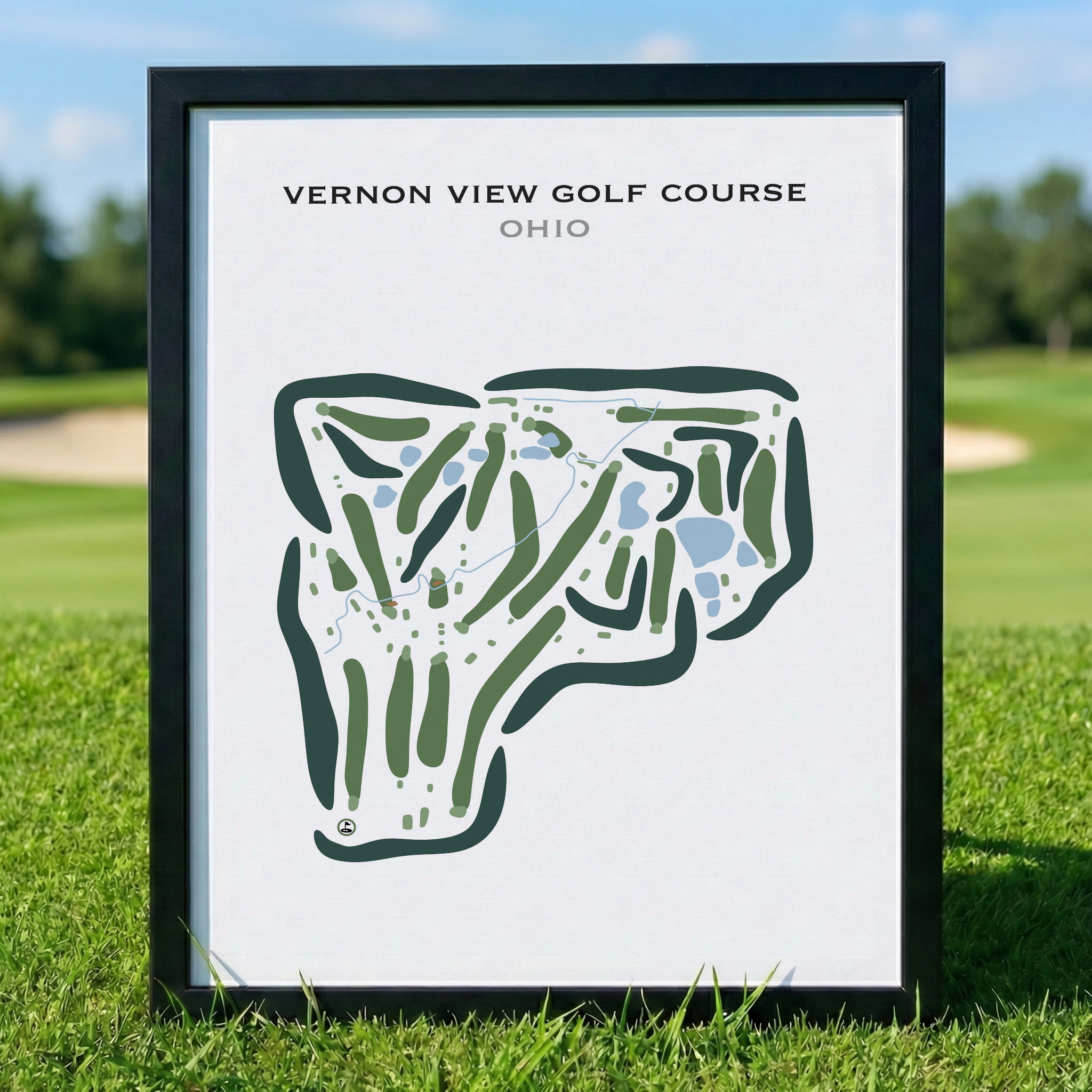 Vernon View Golf Course, Ohio - Printed Golf Courses