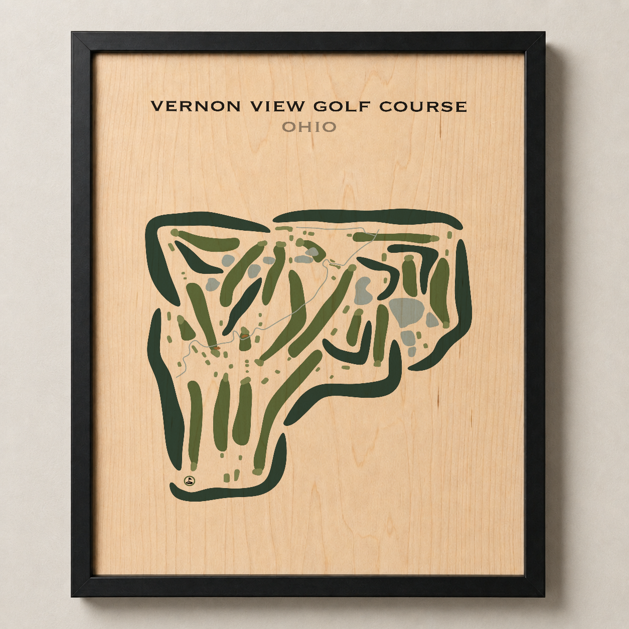 Vernon View Golf Course, Ohio - Printed Golf Courses