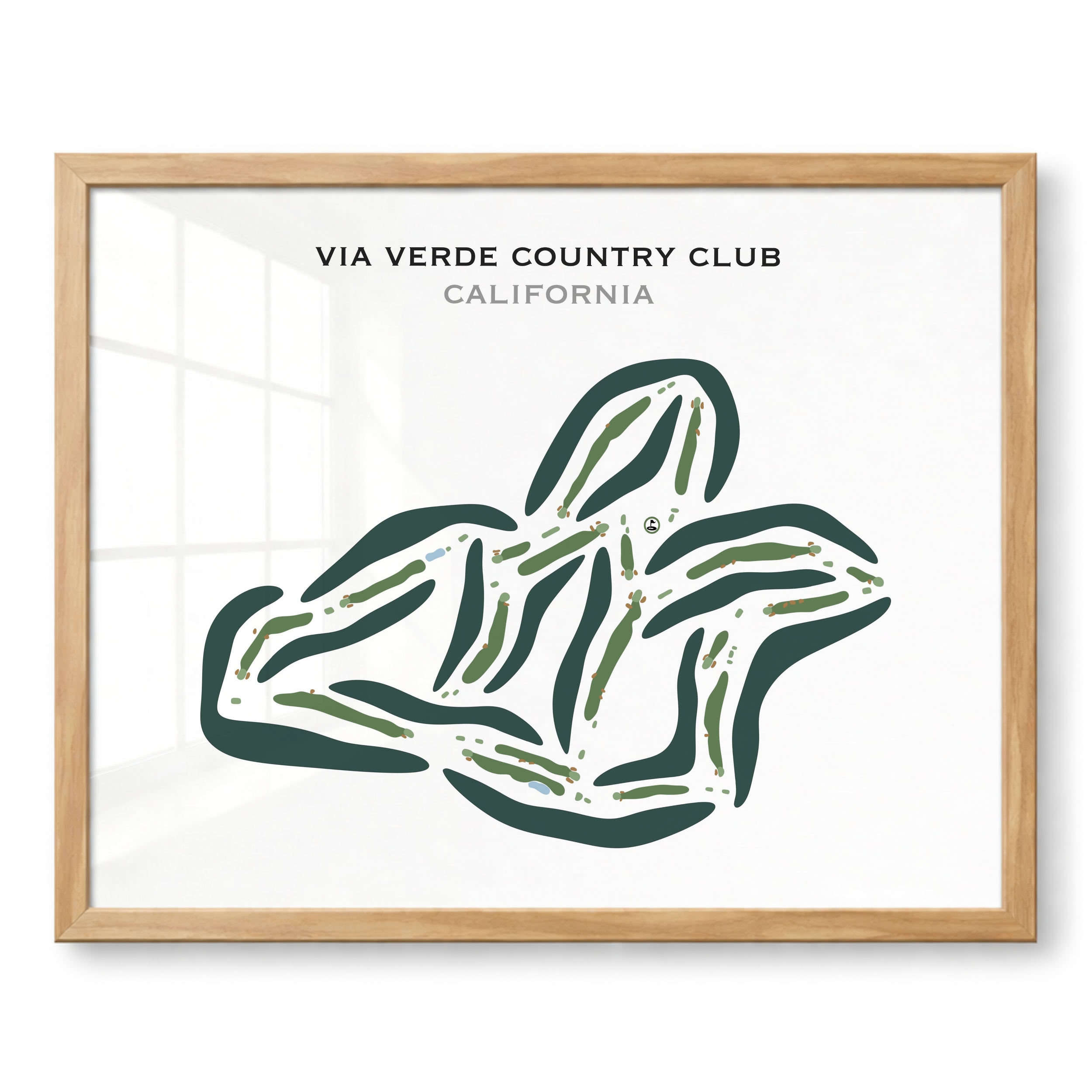 Via Verde Country Club, California - Printed Golf Course