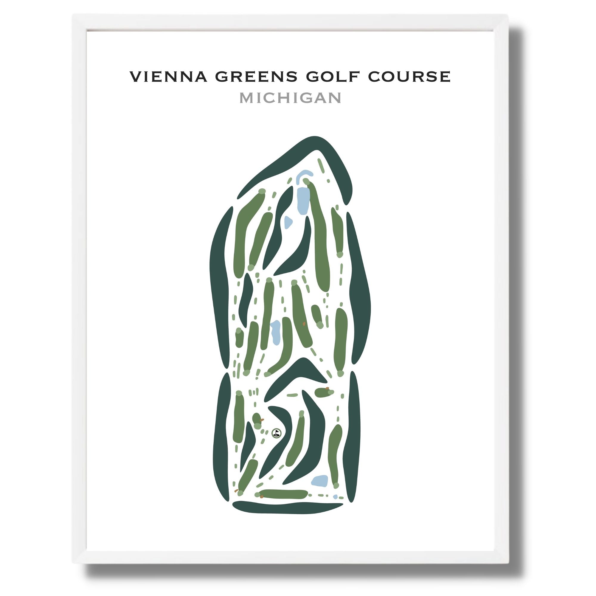 Vienna Greens Golf Course, Michigan - Printed Golf Courses