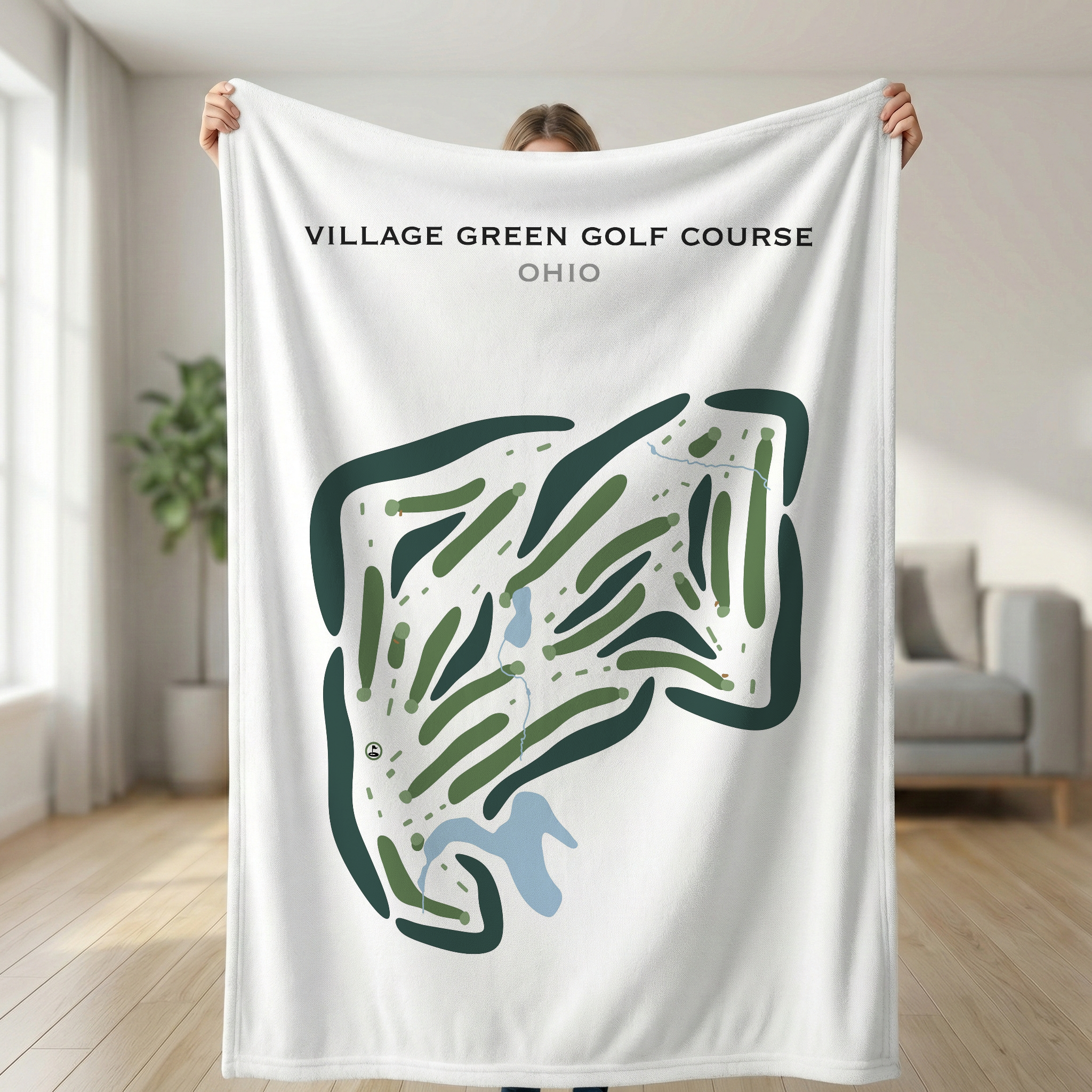 Village Green Golf Course, Ohio - Printed Golf Courses