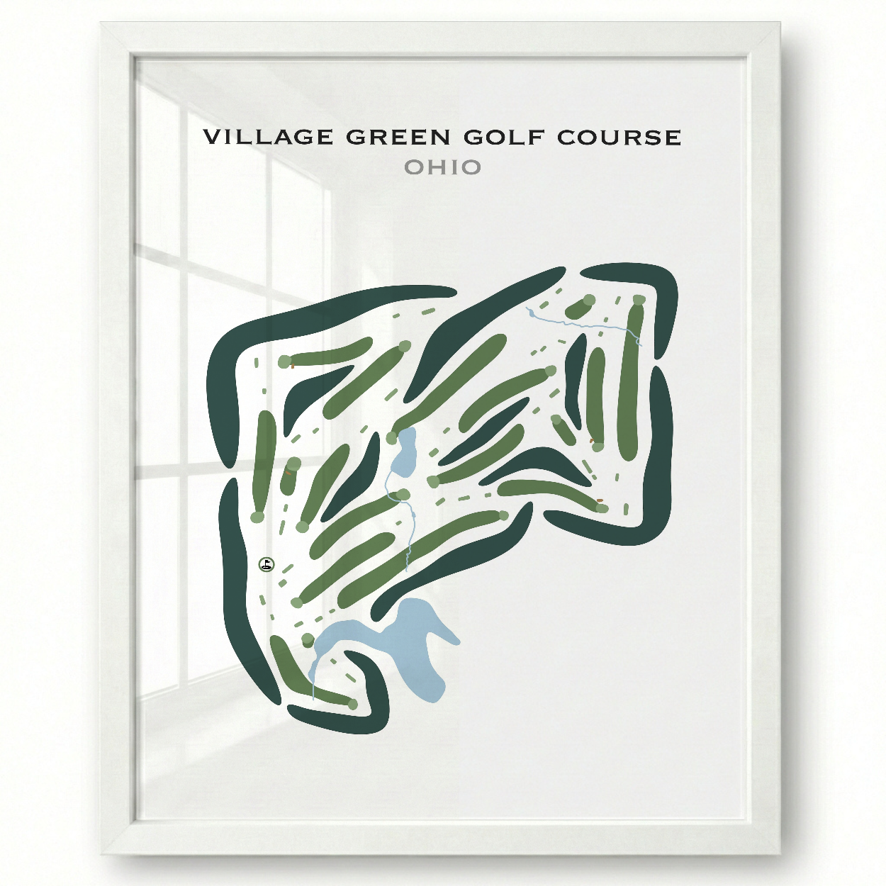 Village Green Golf Course, Ohio - Printed Golf Courses