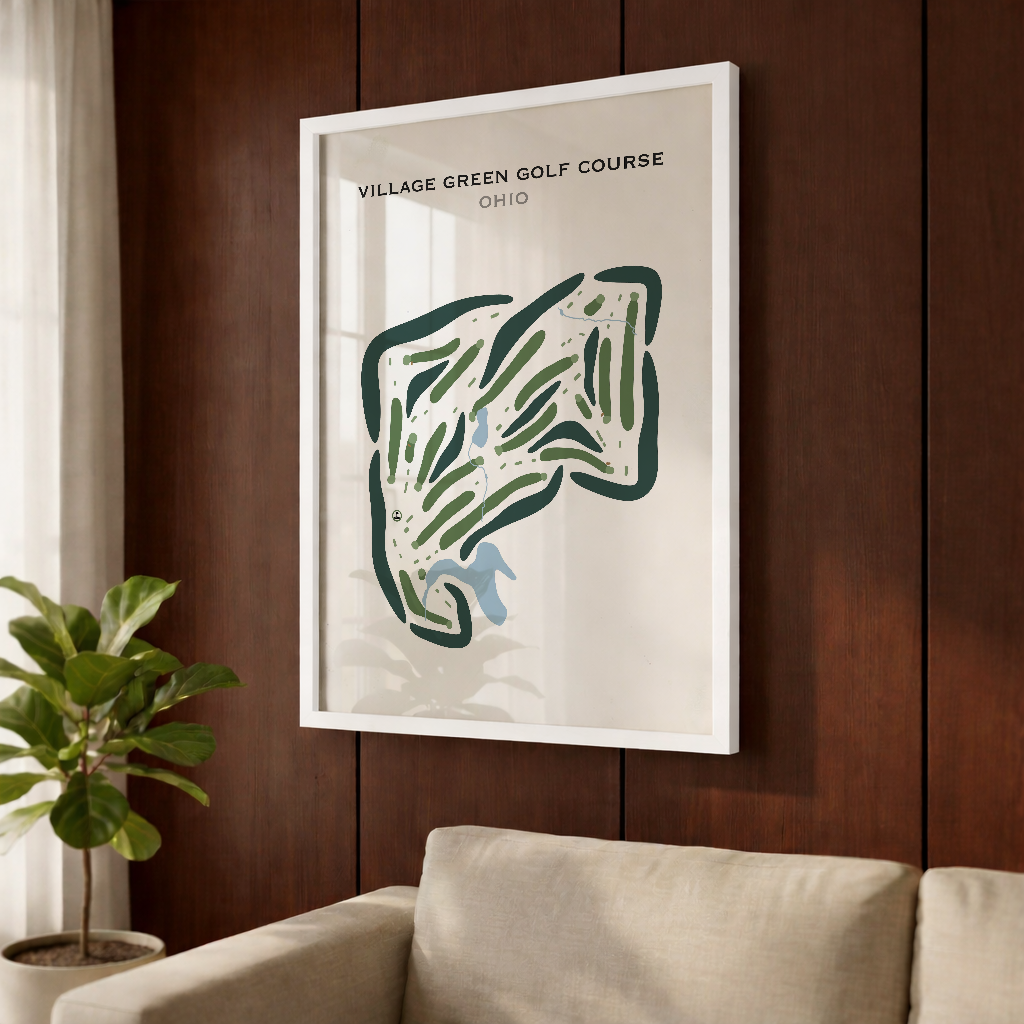Village Green Golf Course, Ohio - Printed Golf Courses