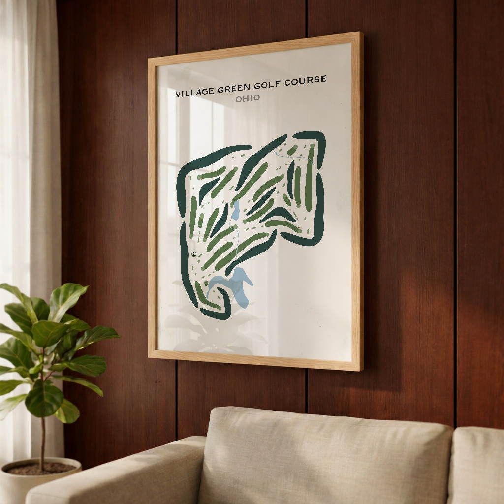 Village Green Golf Course, Ohio - Printed Golf Courses