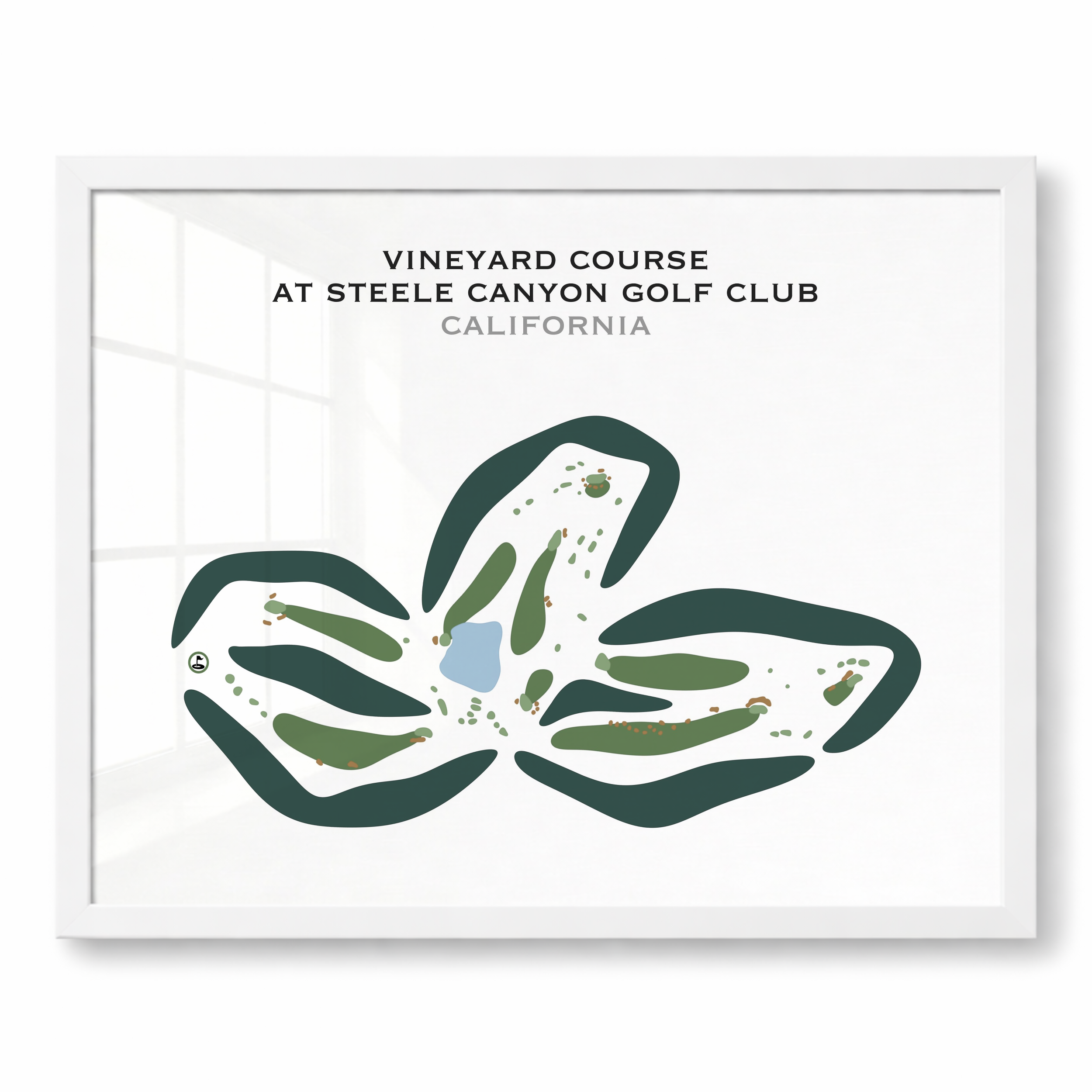Vineyard Course at Steele Canyon Golf Club, California - Printed Golf Courses