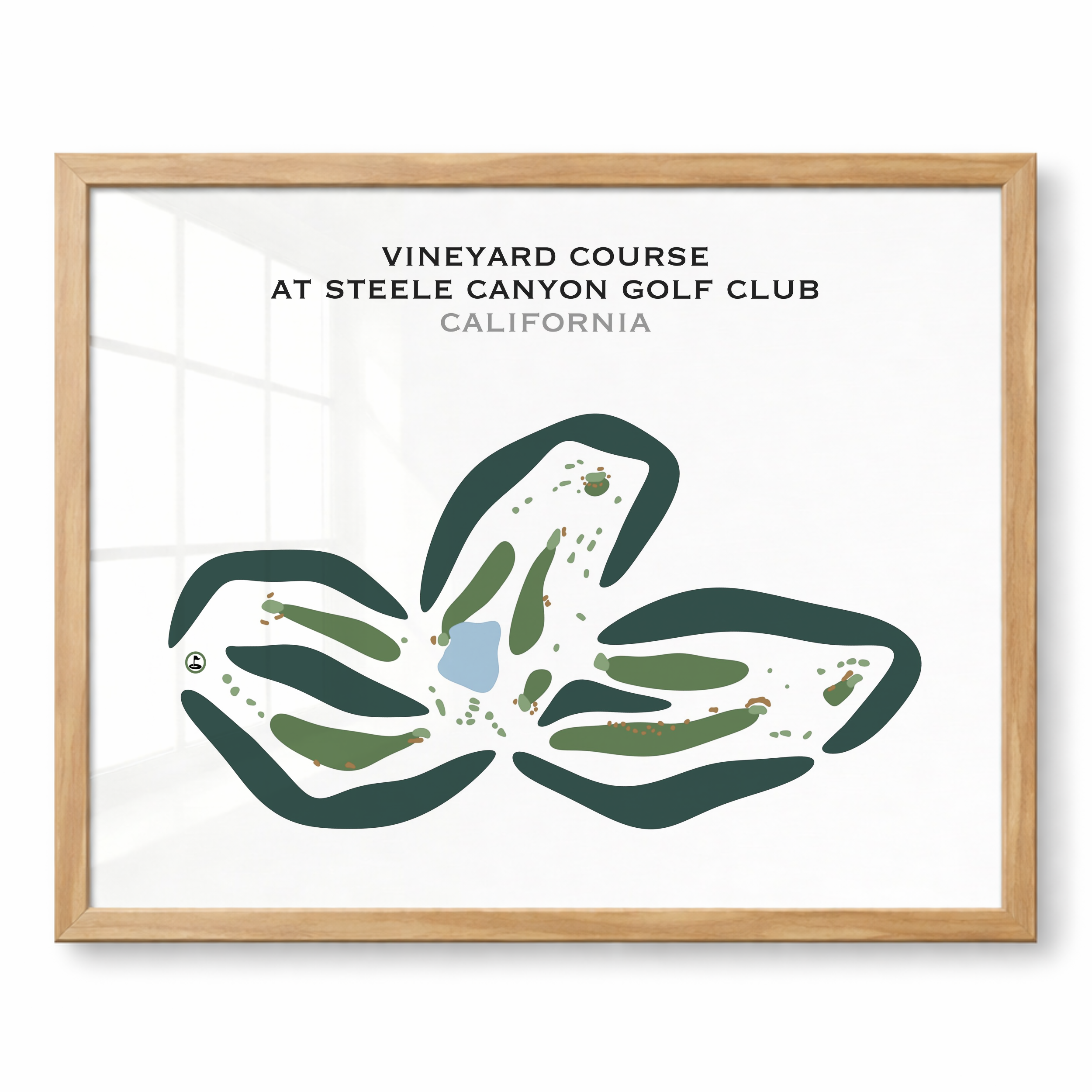 Vineyard Course at Steele Canyon Golf Club, California - Printed Golf Courses