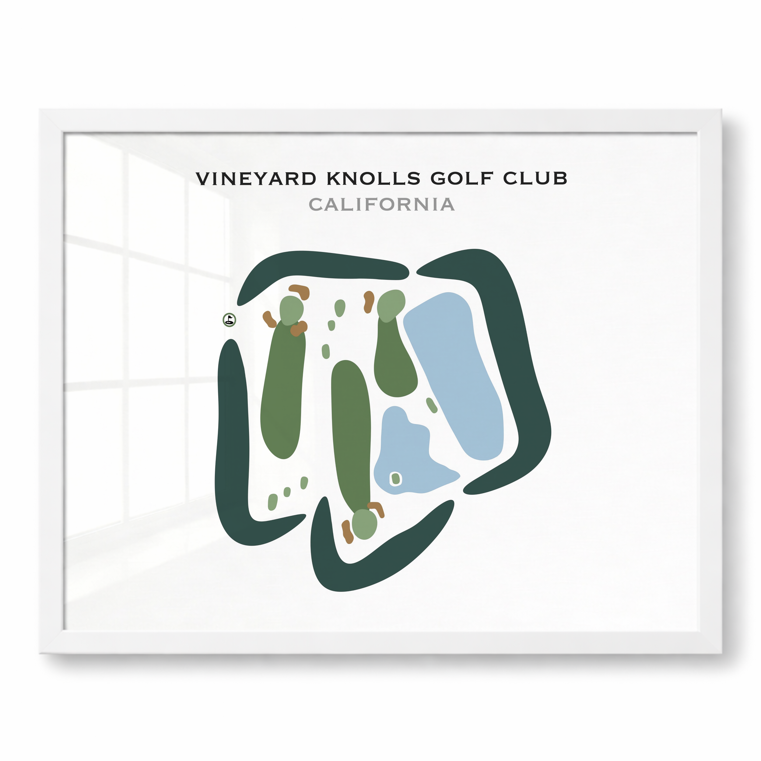 Vineyard Knolls Golf Club, California - Printed Golf Courses