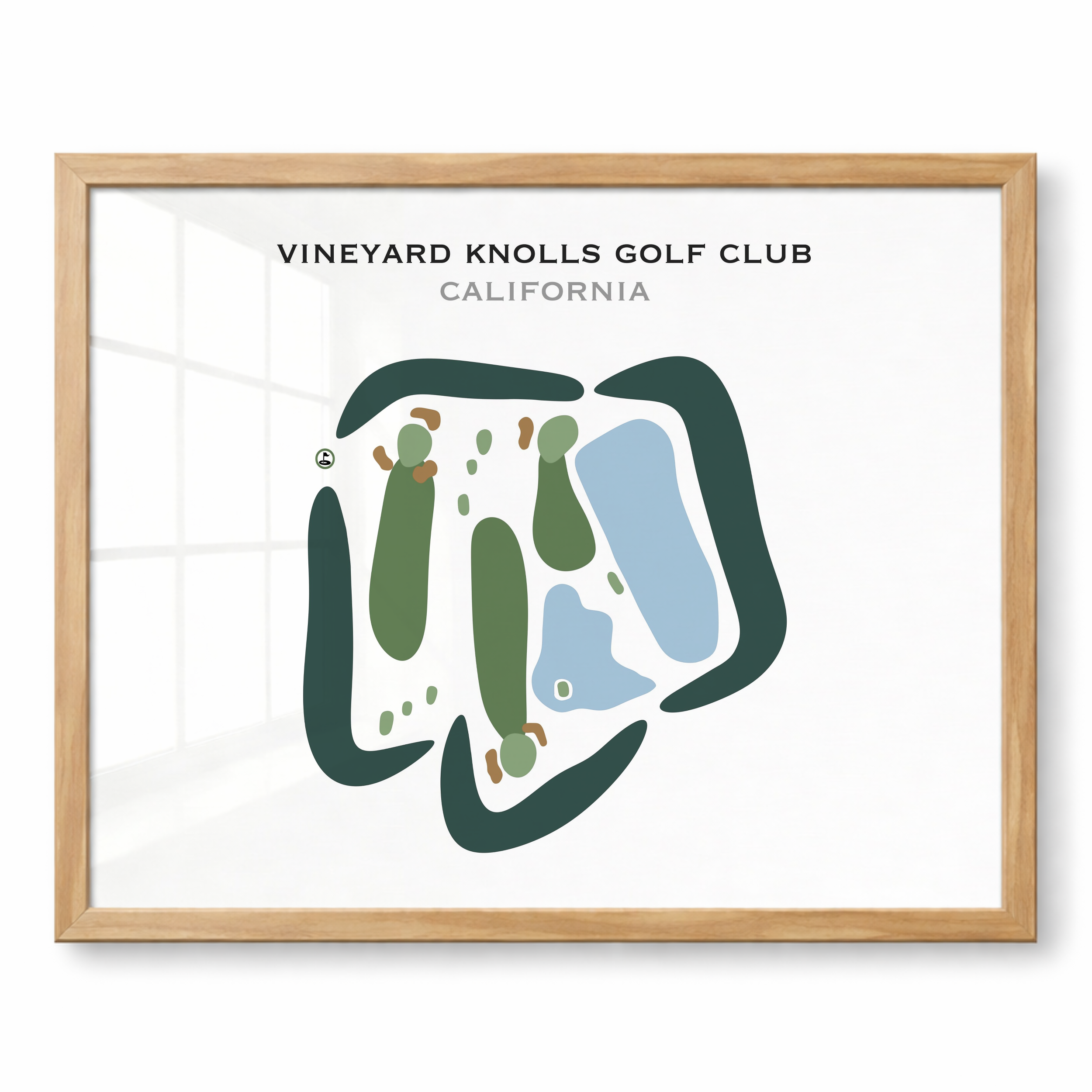 Vineyard Knolls Golf Club, California - Printed Golf Courses