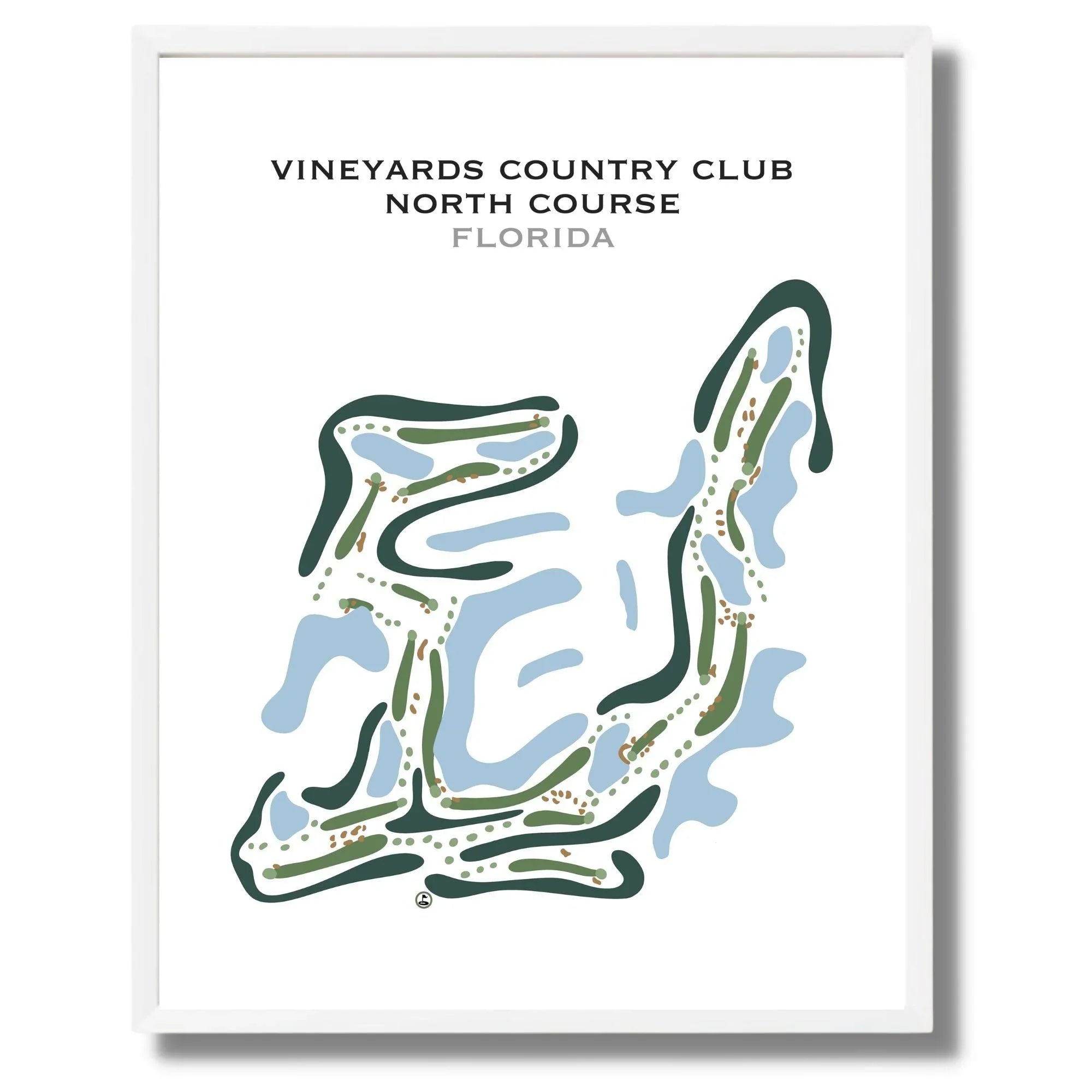 Vineyards Country Club North Course, Florida - Printed Golf Courses