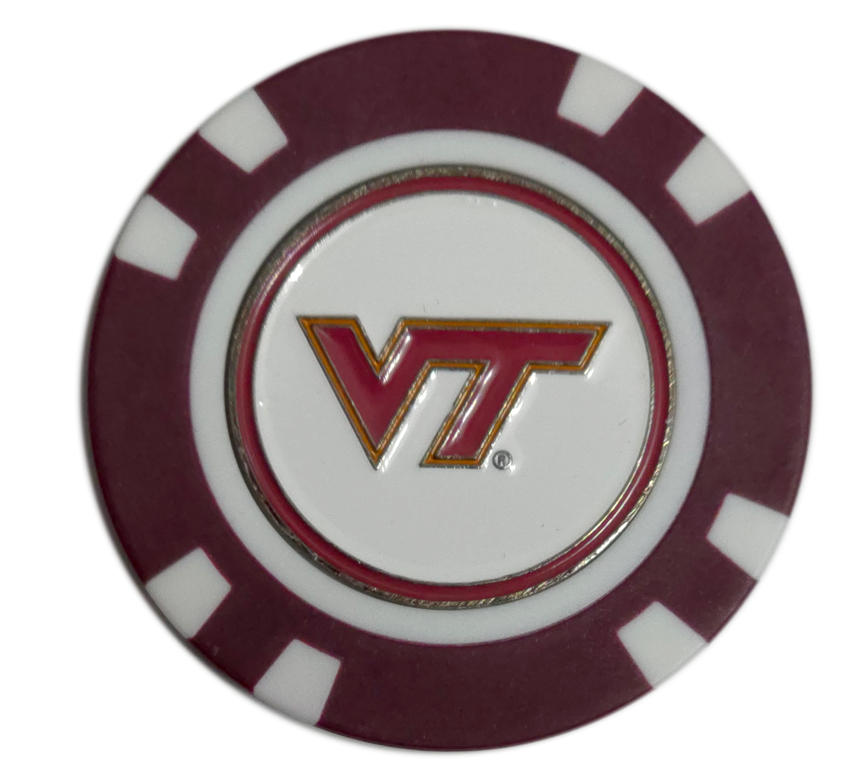 Officially Licensed Virginia Tech Hokies Poker Chip Ball Marker