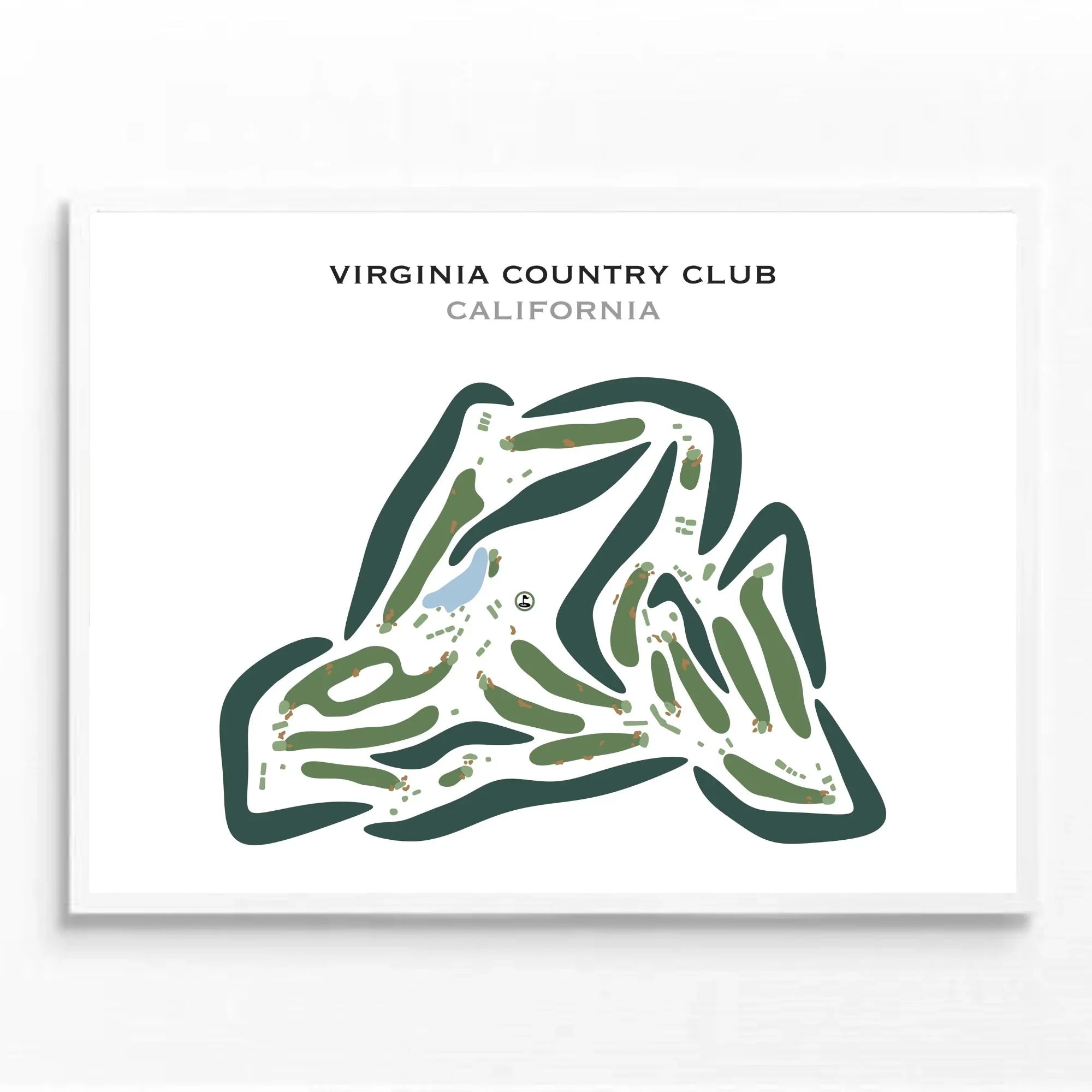 Virginia Country Club, California - Printed Golf Courses