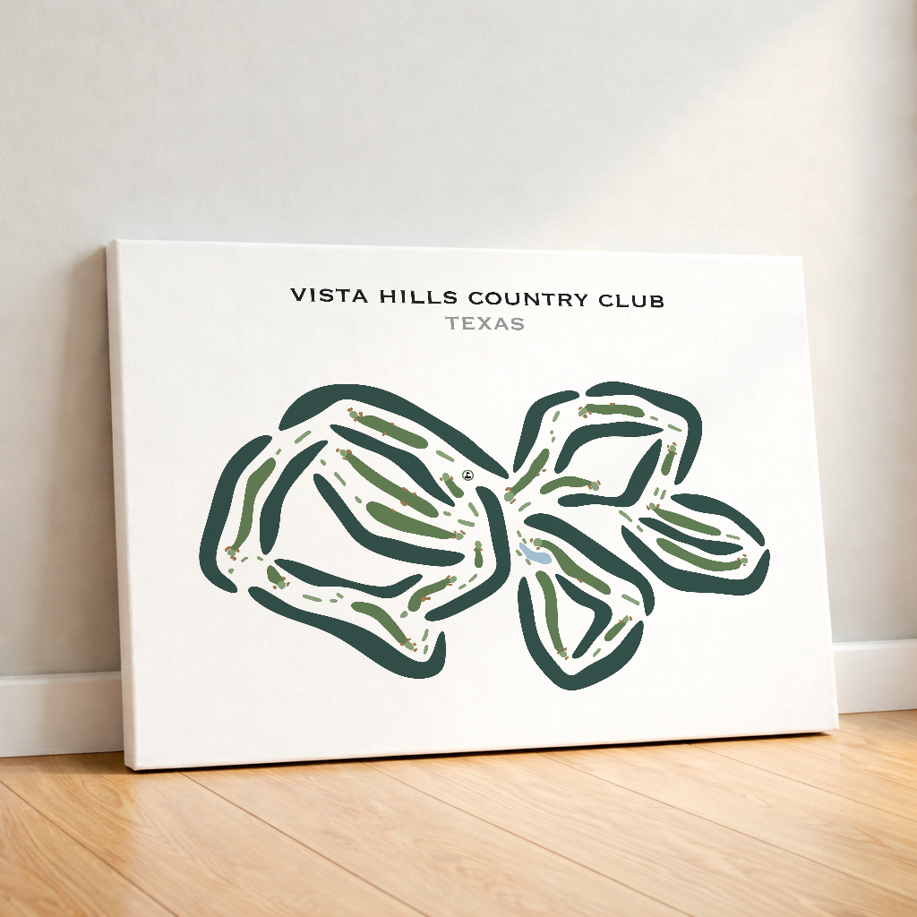 Vista Hills Country Club, Texas - Printed Golf Course