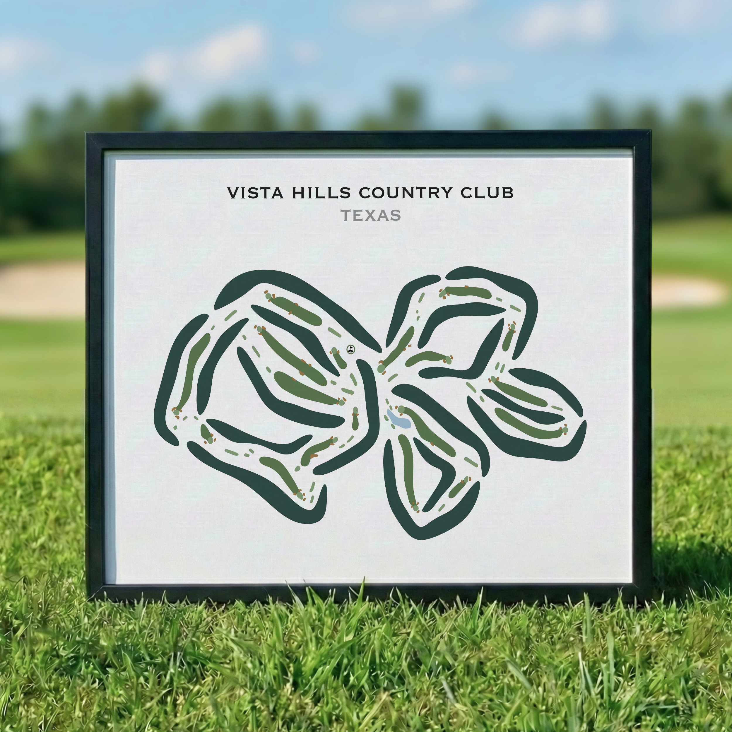 Vista Hills Country Club, Texas - Printed Golf Course