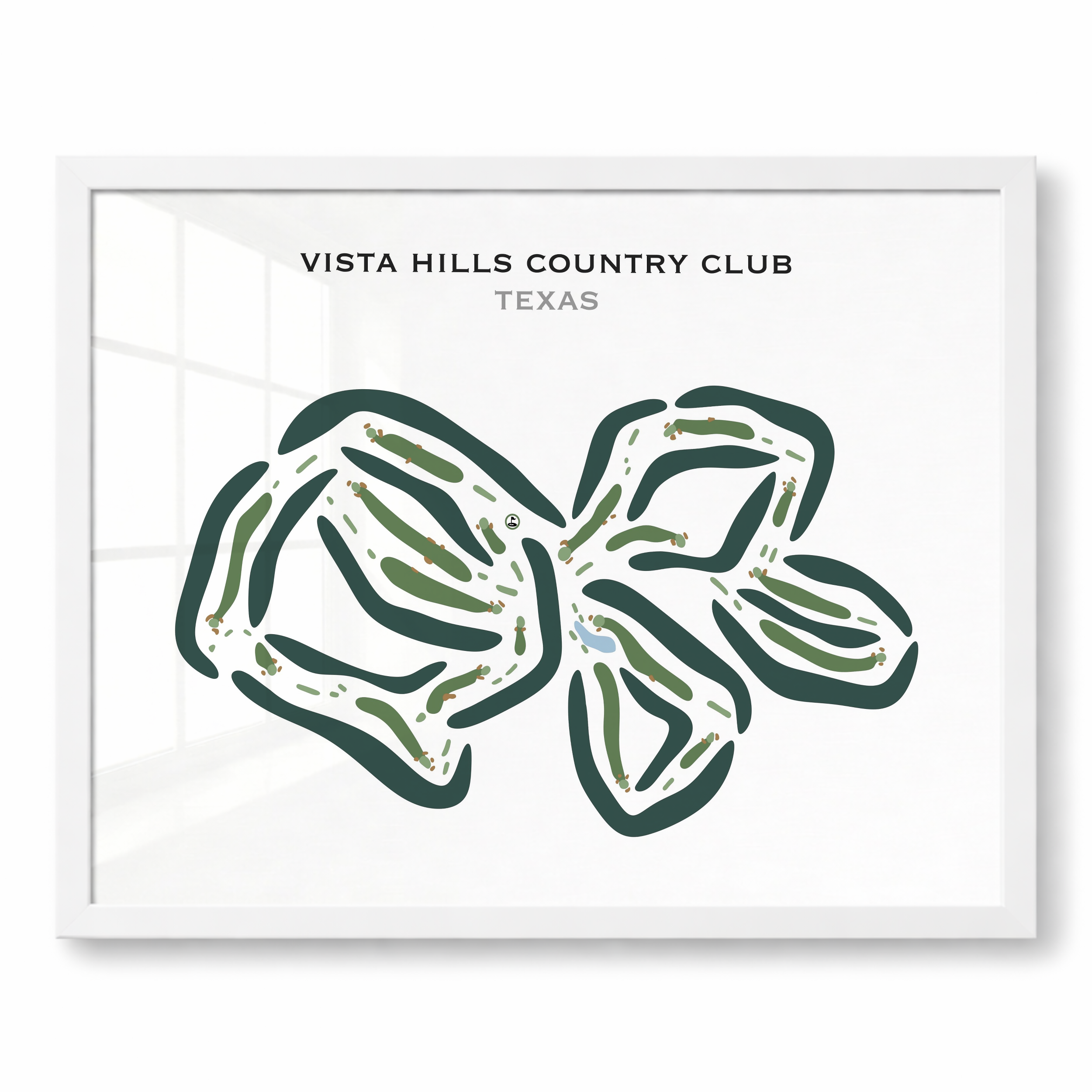 Vista Hills Country Club, Texas - Printed Golf Course